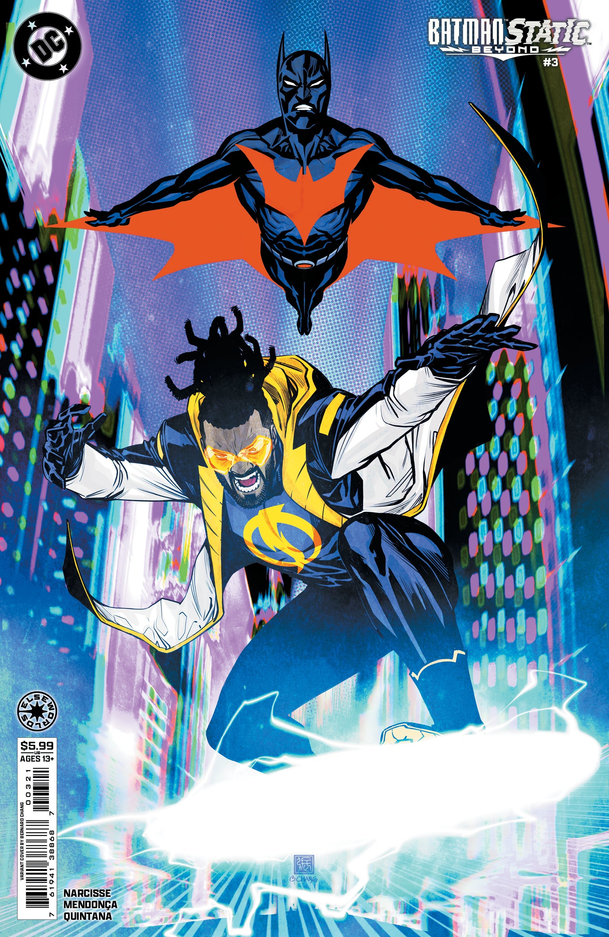 Batman Static Beyond #3 (Of 6) B Bernard Chang Variant (02/04/2026) Dc