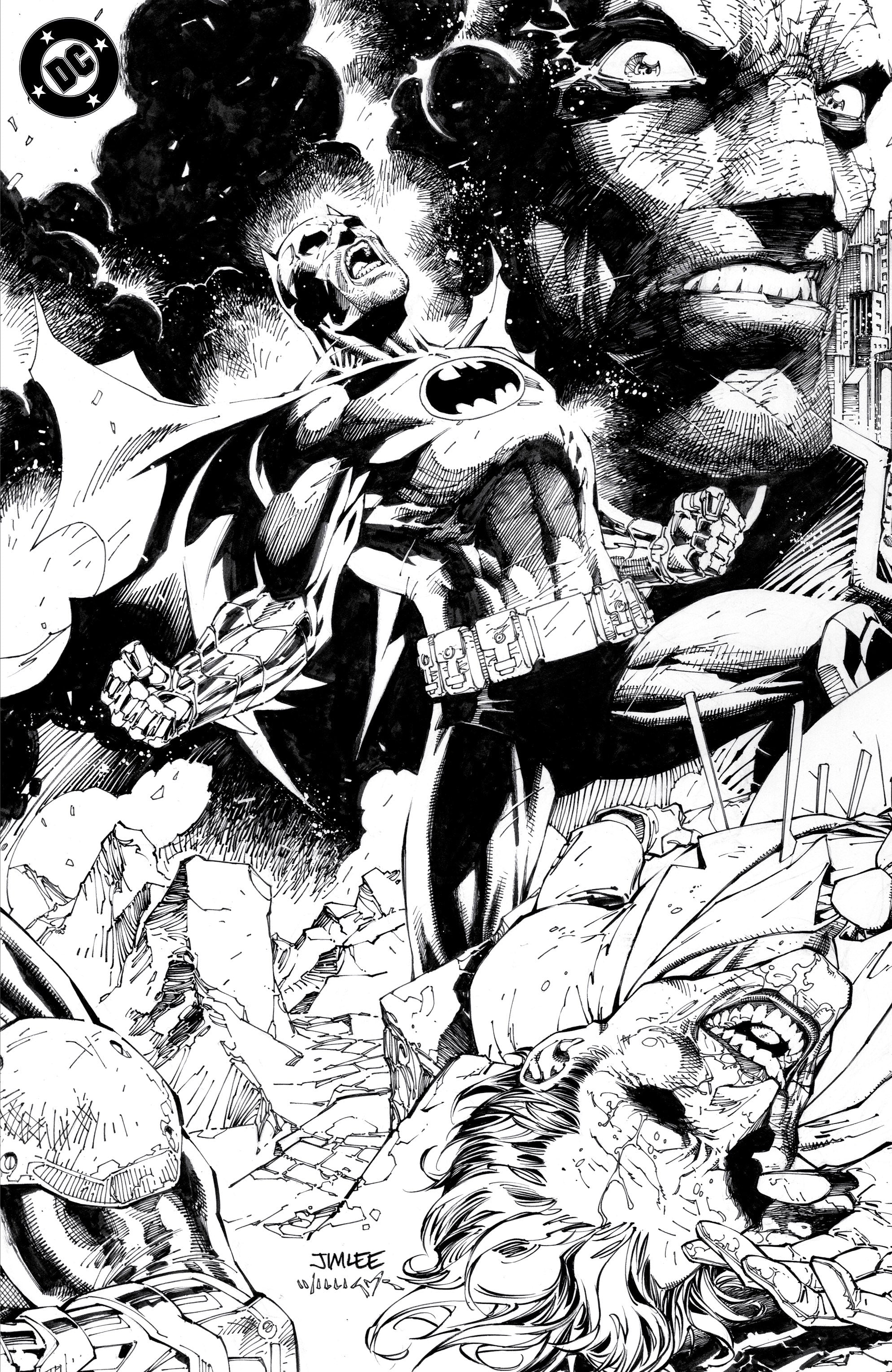 Batman #158 Q 1:608 Jim Lee & Scott Williams Inks Variant Signed By Jeph Loeb (03/26/2025) Dc