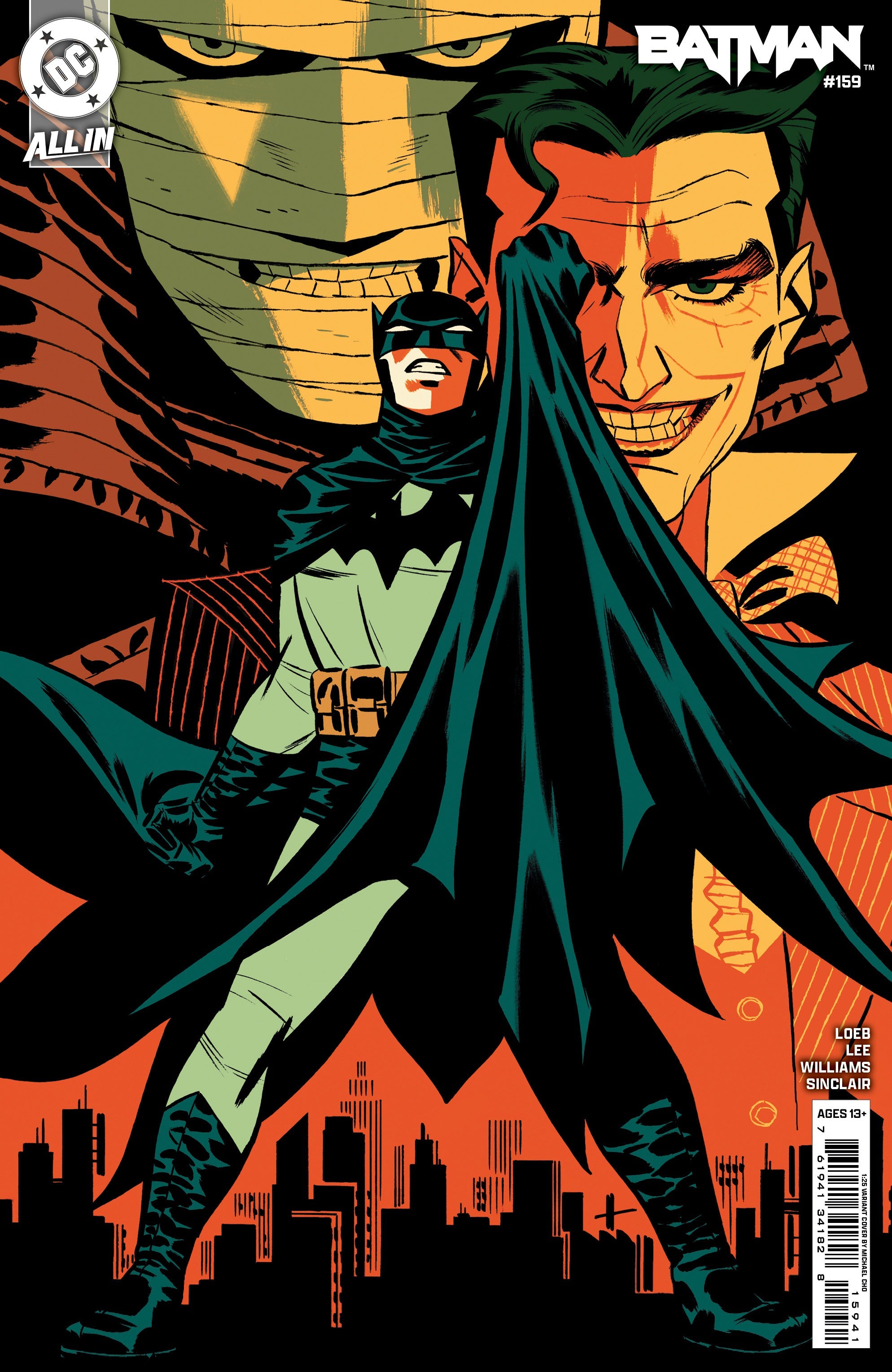 Batman #159 A1 Cover Set Of 9 1:25 1:50 1:100 (04/23/2025) Dc
