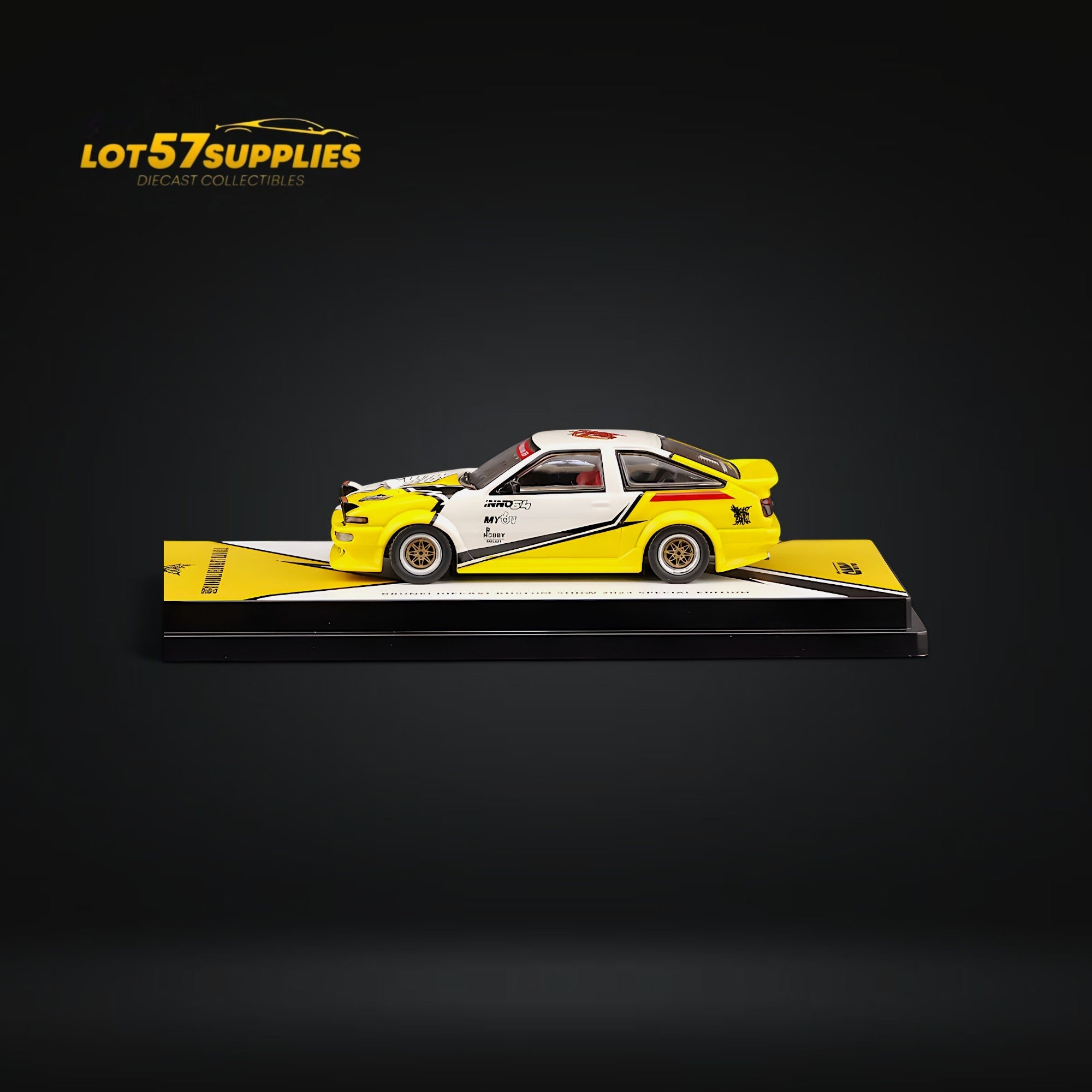 Inno64 Toyota Sprinter Trueno AE86 BRUNEI DIECAST KUSTOM SHOW 24' 1:64