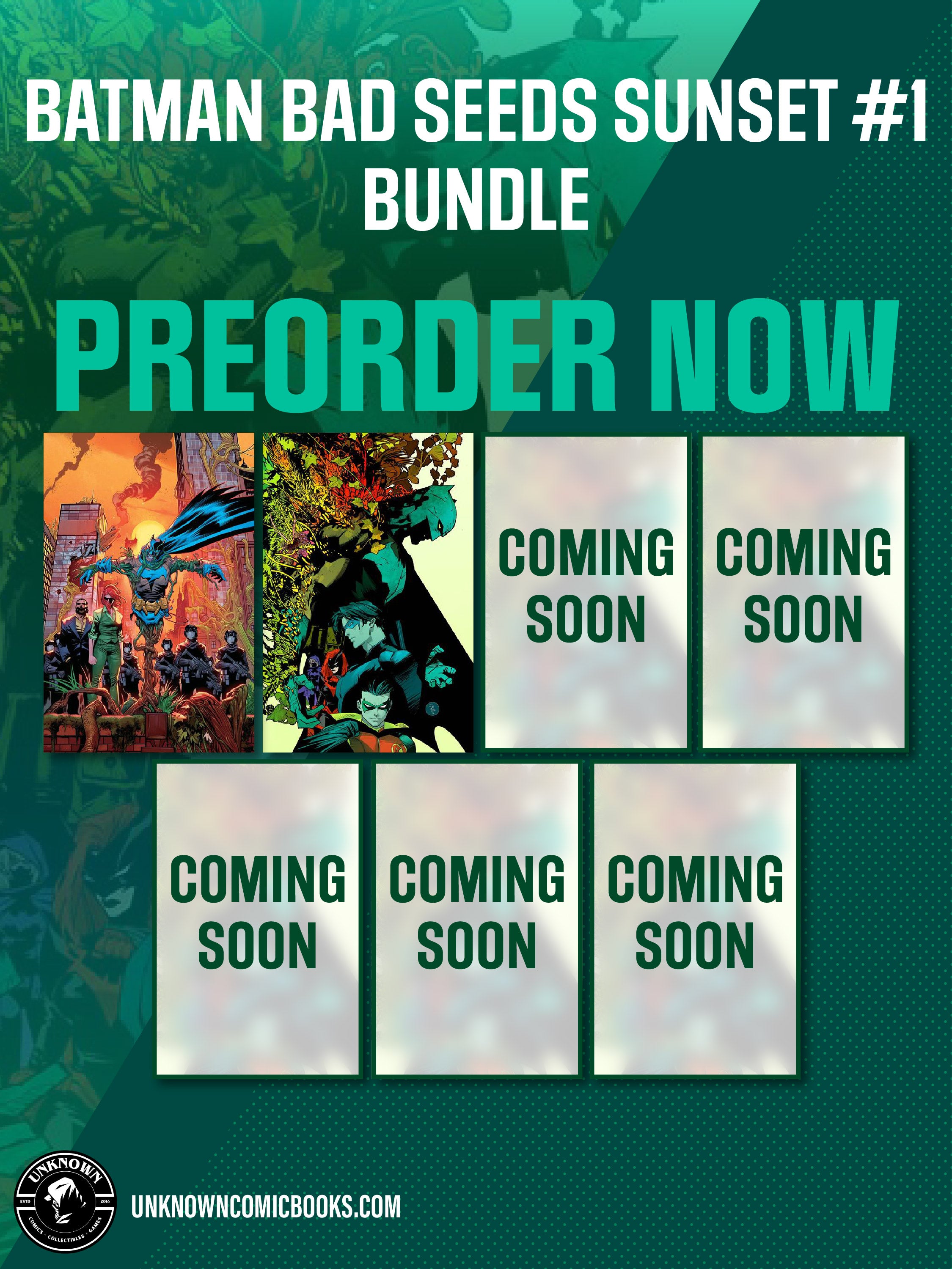[7 PACK] BATMAN BAD SEEDS SUNSET #1 (ONE SHOT) BUNDLE (08/26/2026)