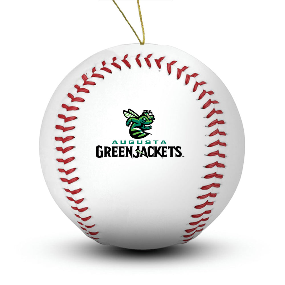 Augusta Greenjackets Baseball Ornament - Authentic Series