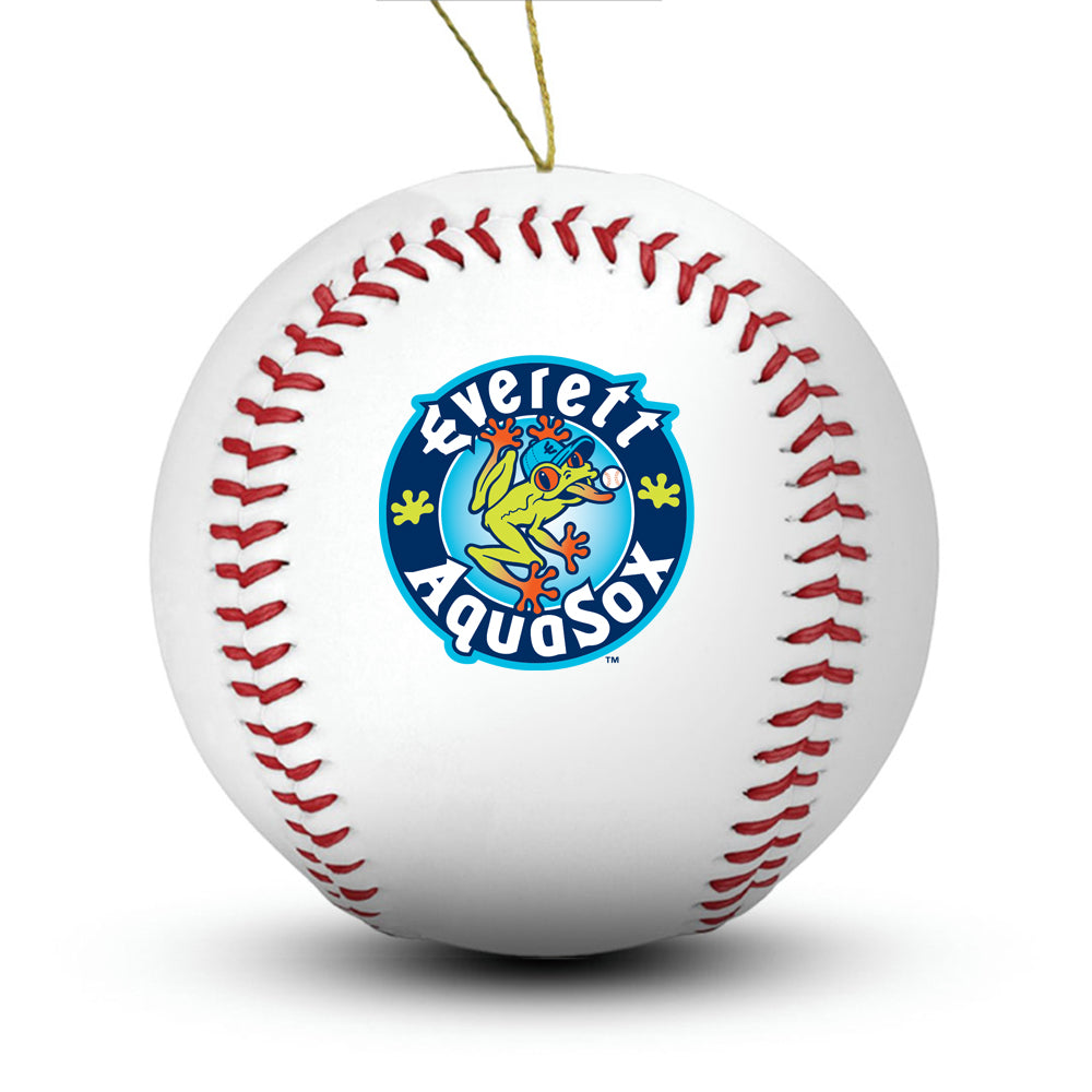 Everett Aquasox Baseball Ornament - Authentic Series