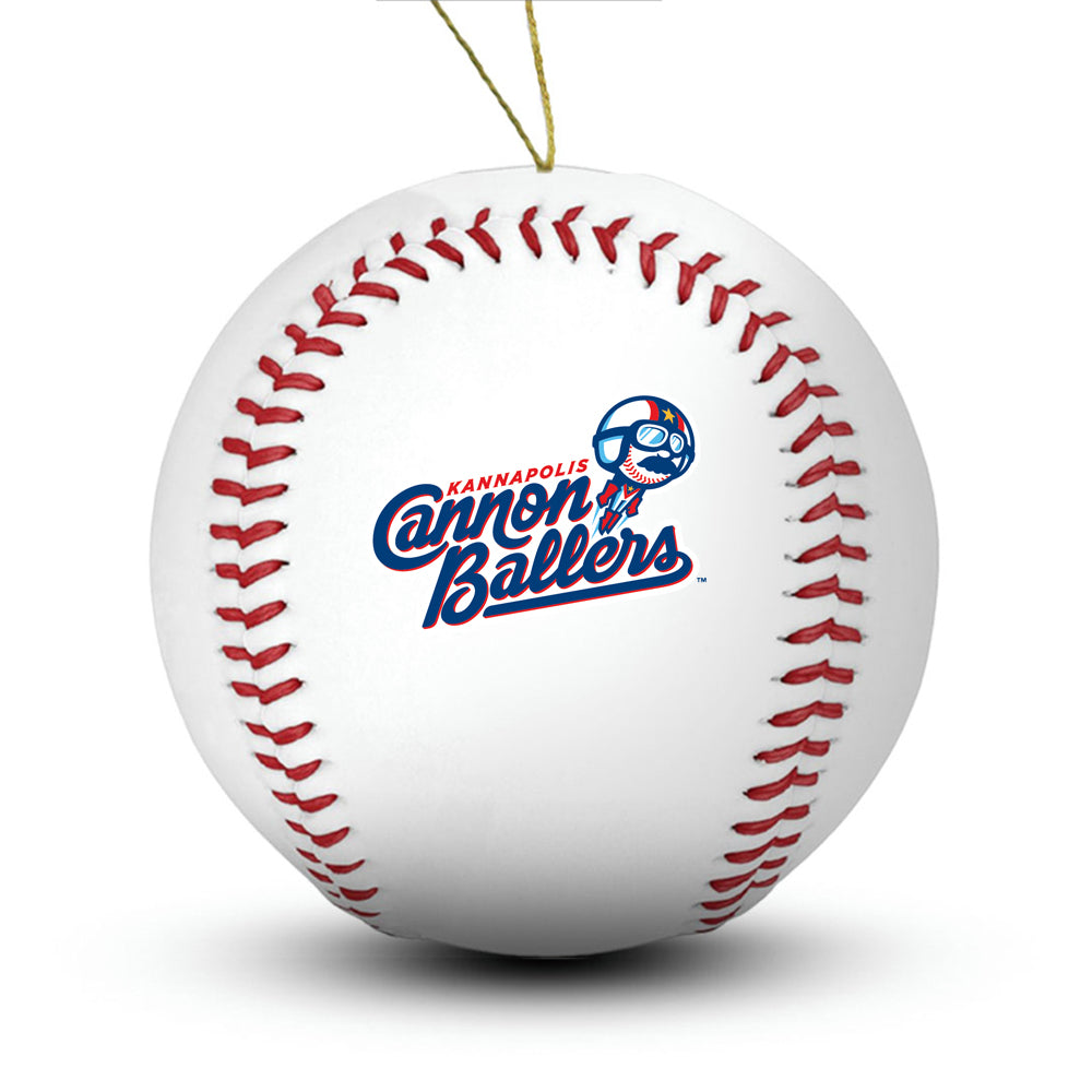 Kannapolis Cannon Ballers Baseball Ornament - Authentic Series