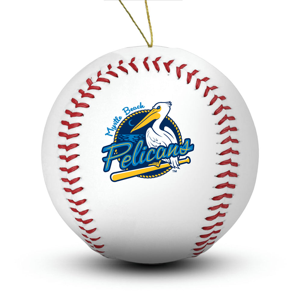 Myrtle Beach Pelicans Baseball Ornament - Authentic Series