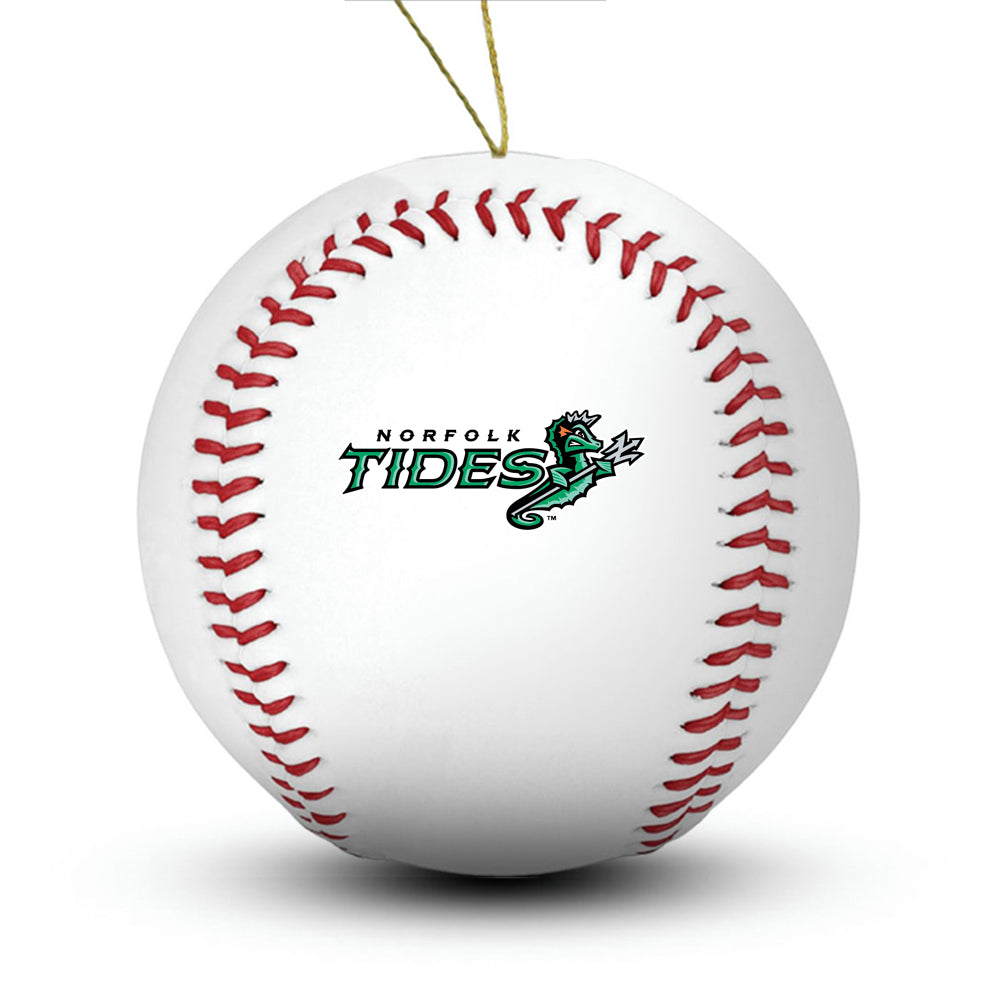Norfolk Tides Baseball Ornament - Authentic Series