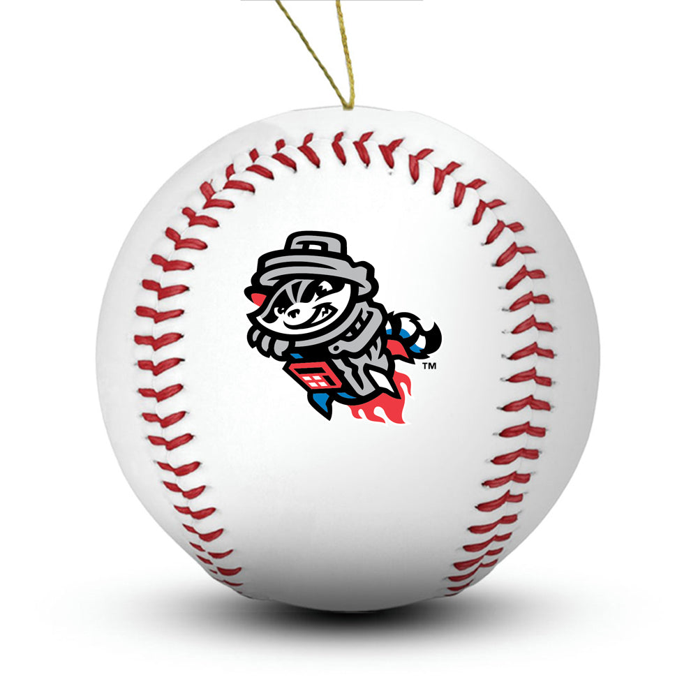 Rocket City Trash Pandas Baseball Ornament - Authentic Series