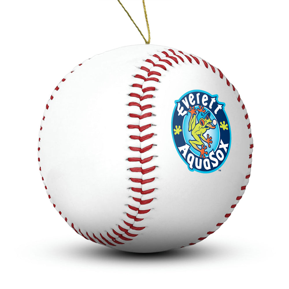 Everett Aquasox Baseball Ornament - Authentic Series