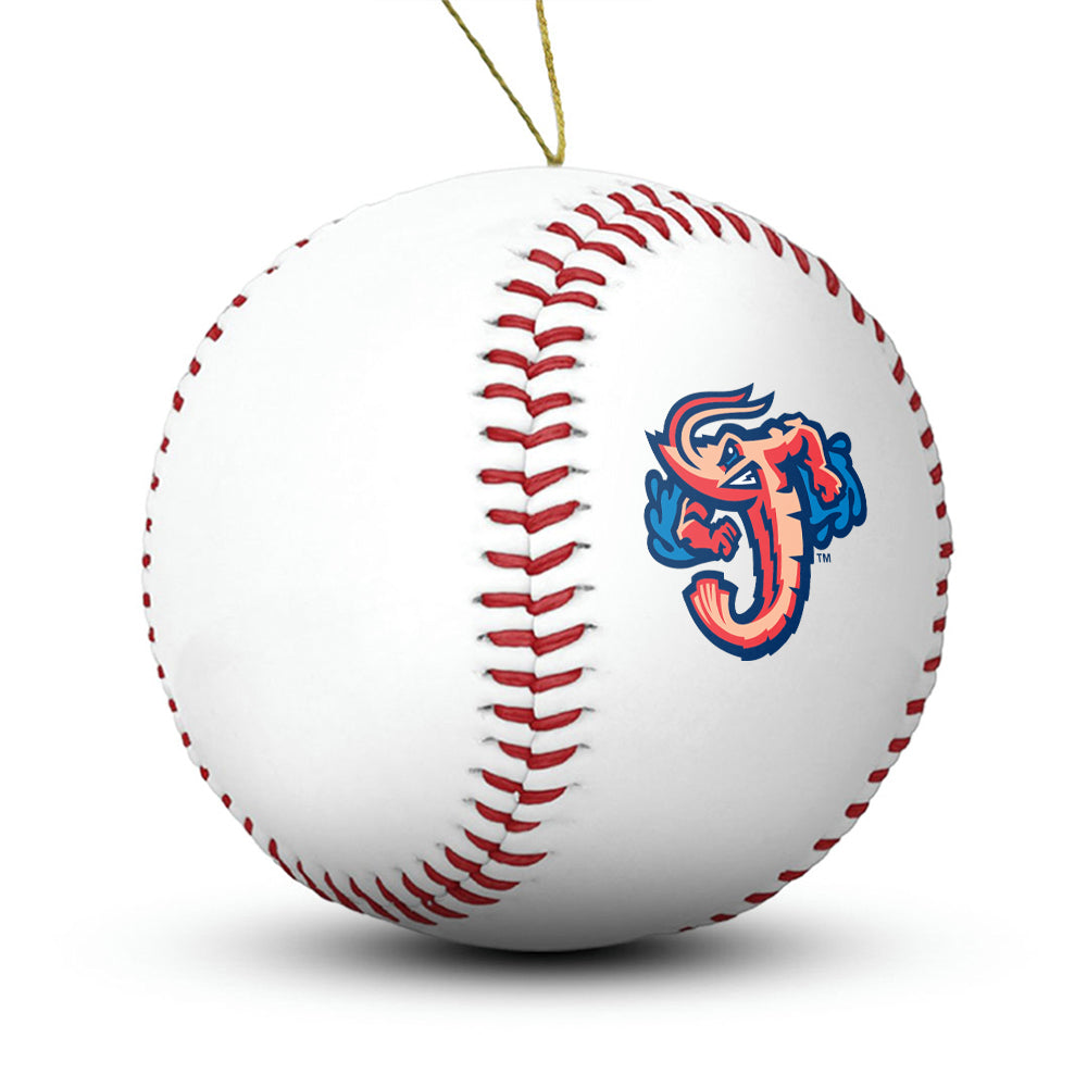 Jacksonville Jumbo Shrimps Baseball Ornament - Authentic Series