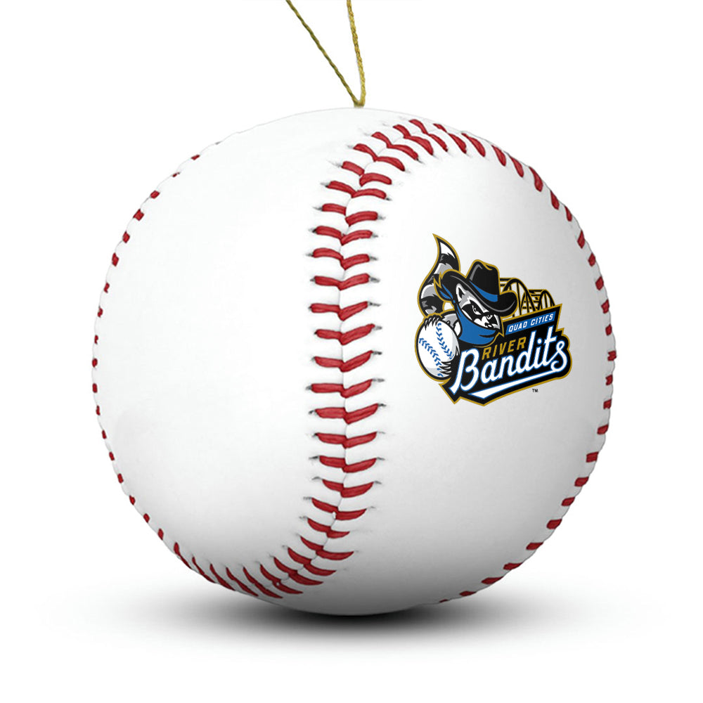 Quad City River Bandits Baseball Ornament - Authentic Series