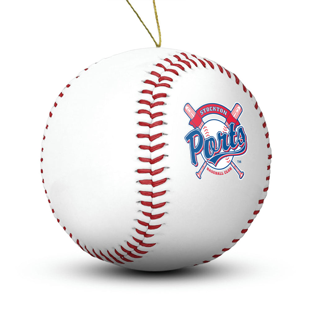 Stockton Ports Baseball Ornament - Authentic Series