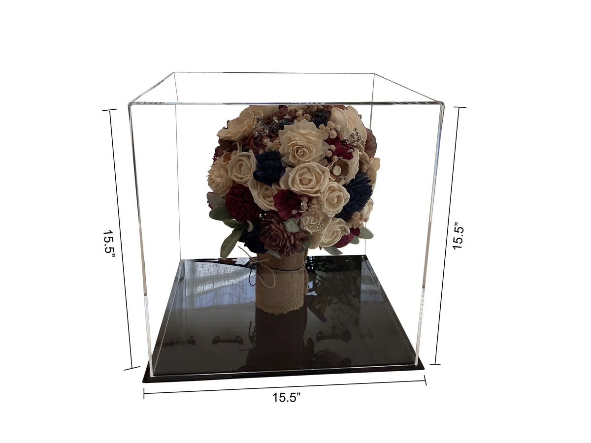 Acrylic Collectible Wedding Flower Bouquet Display Case (A031/A118/A125 & SP21)