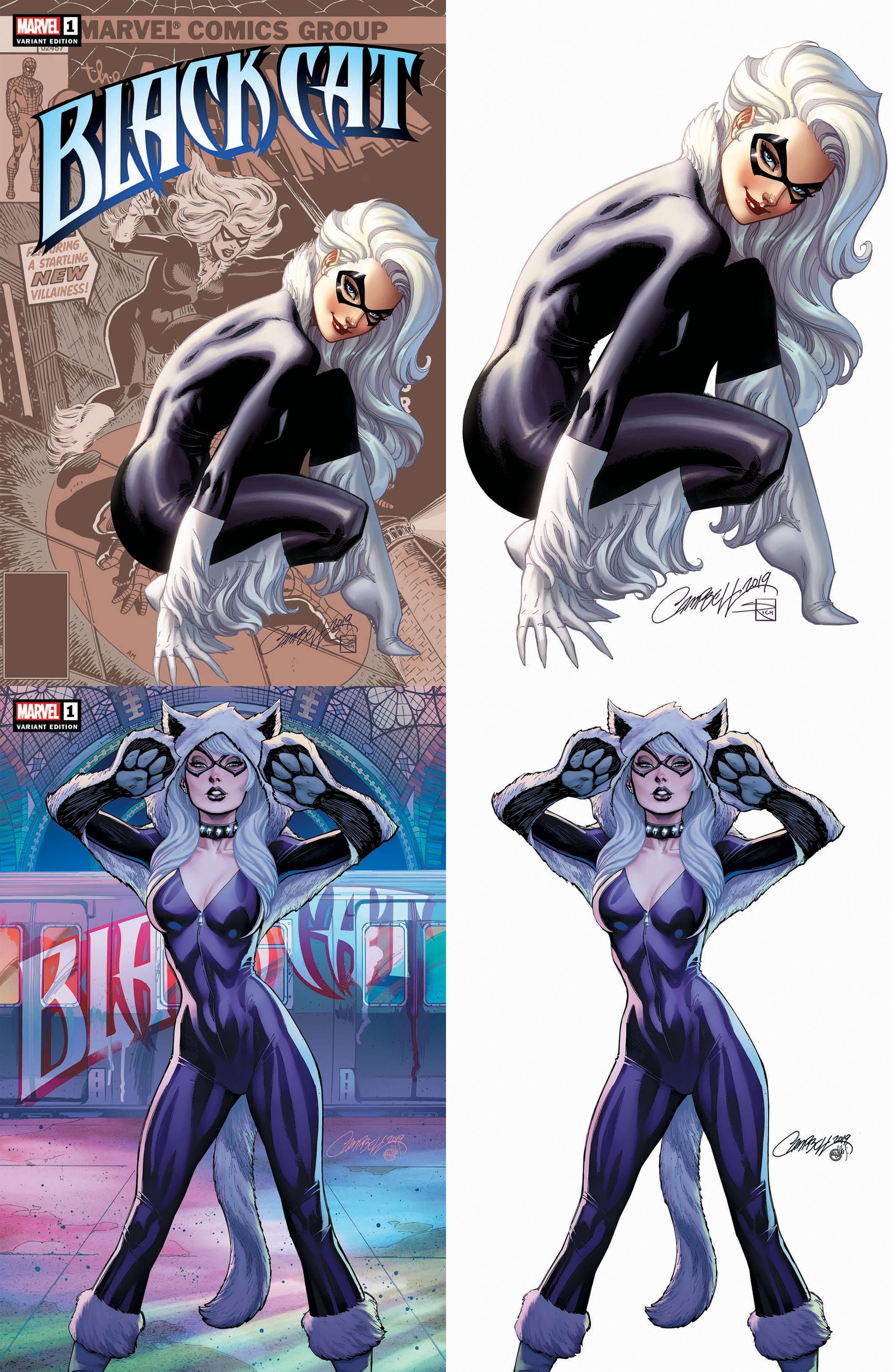 BLACK CAT #1 J Scott Campbell Variant Amazing Spider-Man 1 194 Trade + Virgin Set Options (06/05/2019) MARVEL