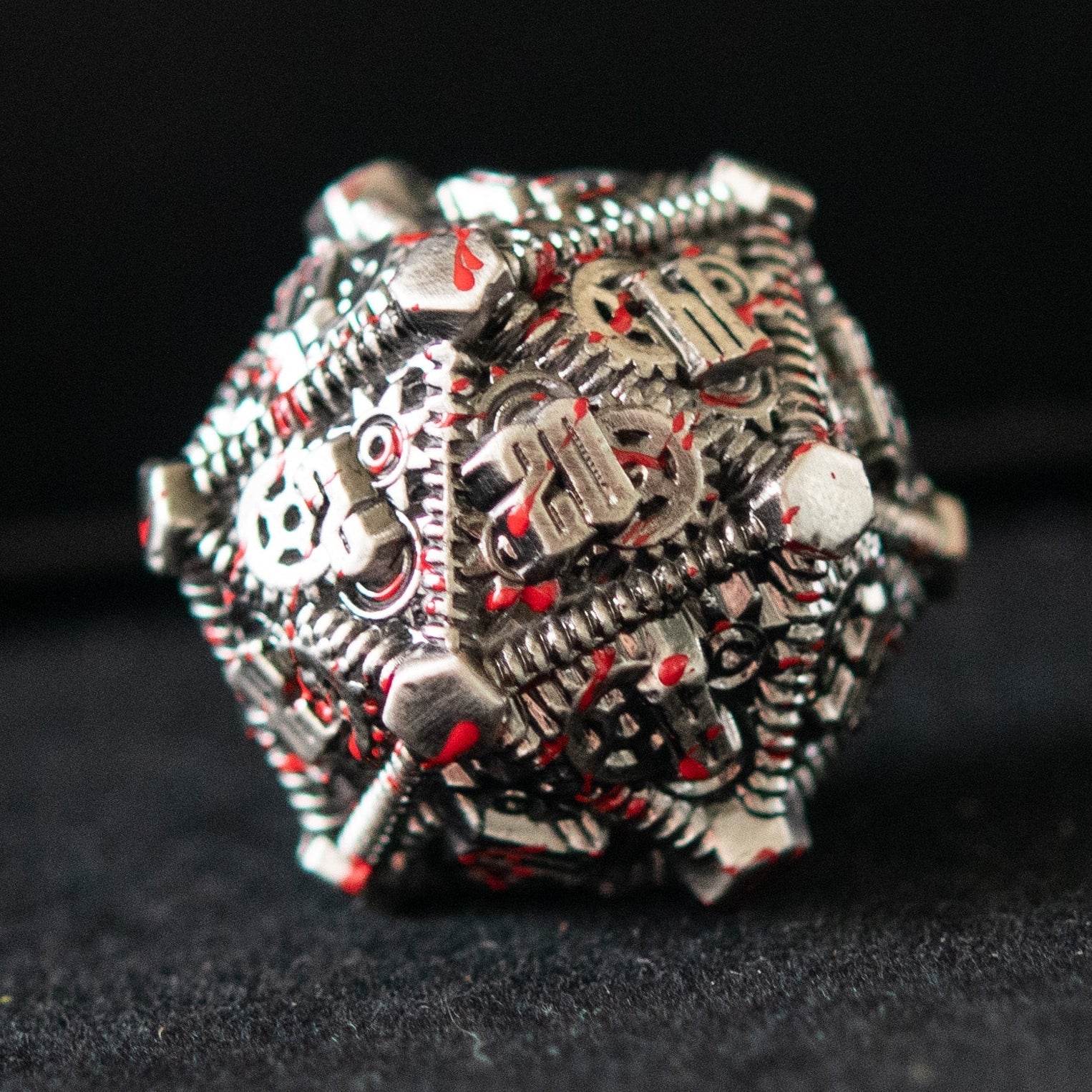 Blood Splatter - Weird West Wasteland Metal Dice Set