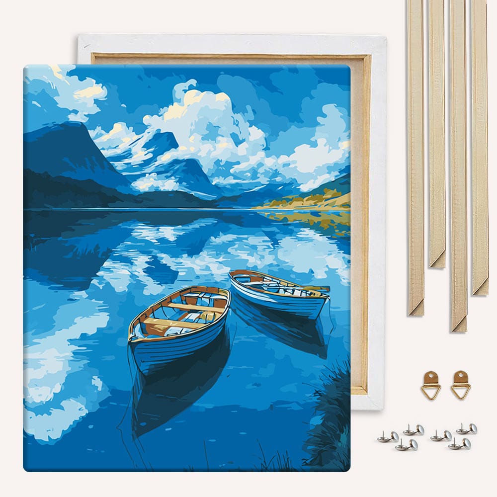 Boats on the Lake - Paint By Numbers Kit