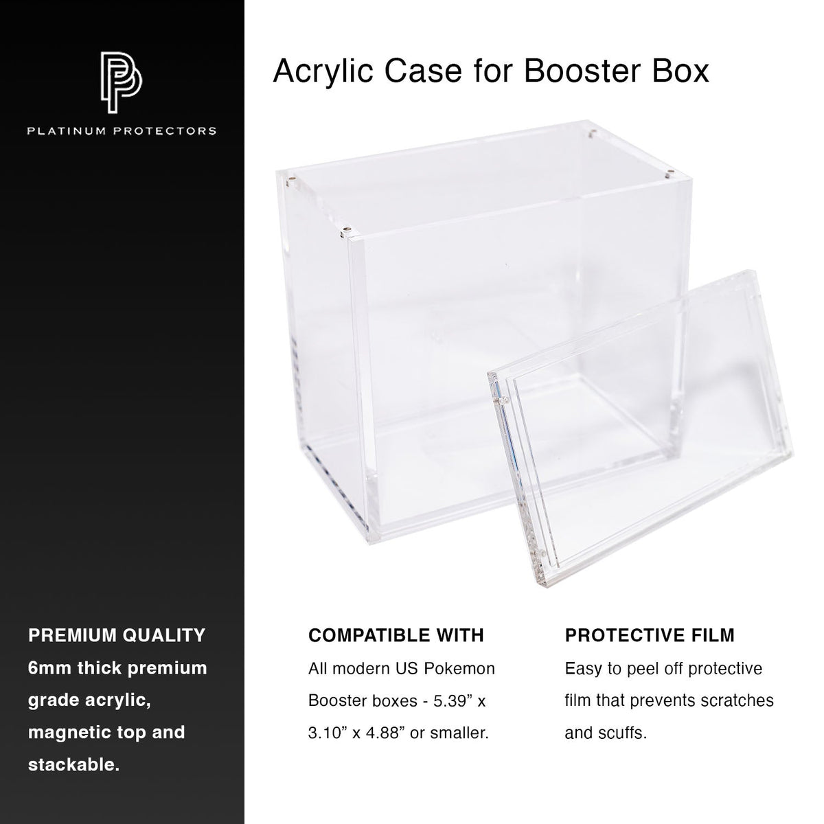 Pokémon Booster Box Acrylic Case 6MM