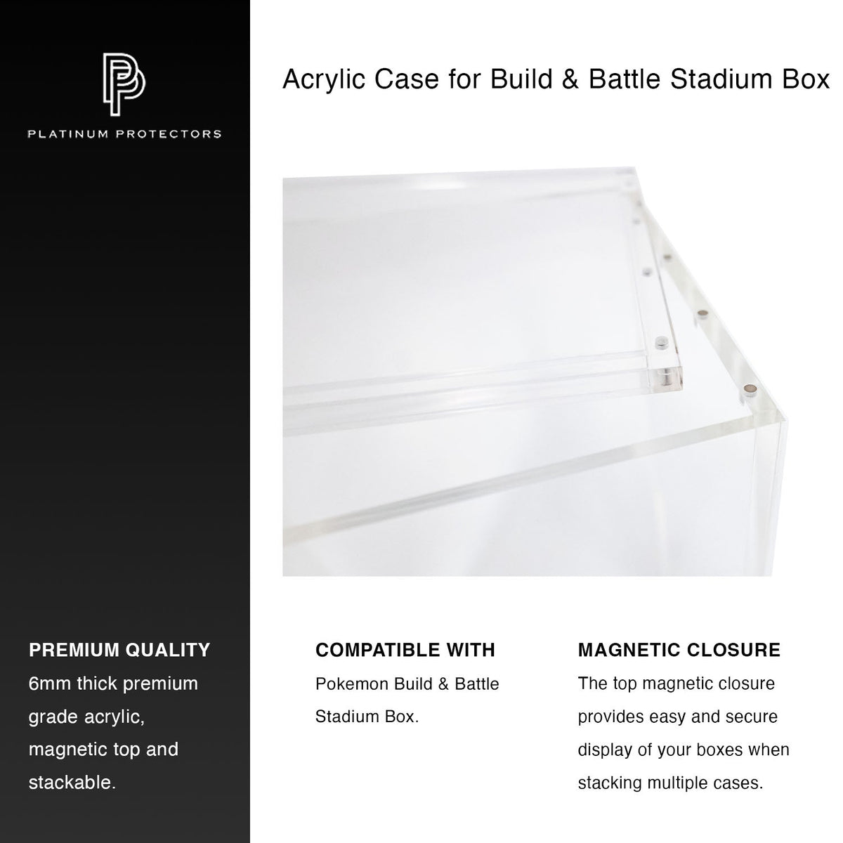 Pokémon Build & Battle Stadium Box Acrylic Case