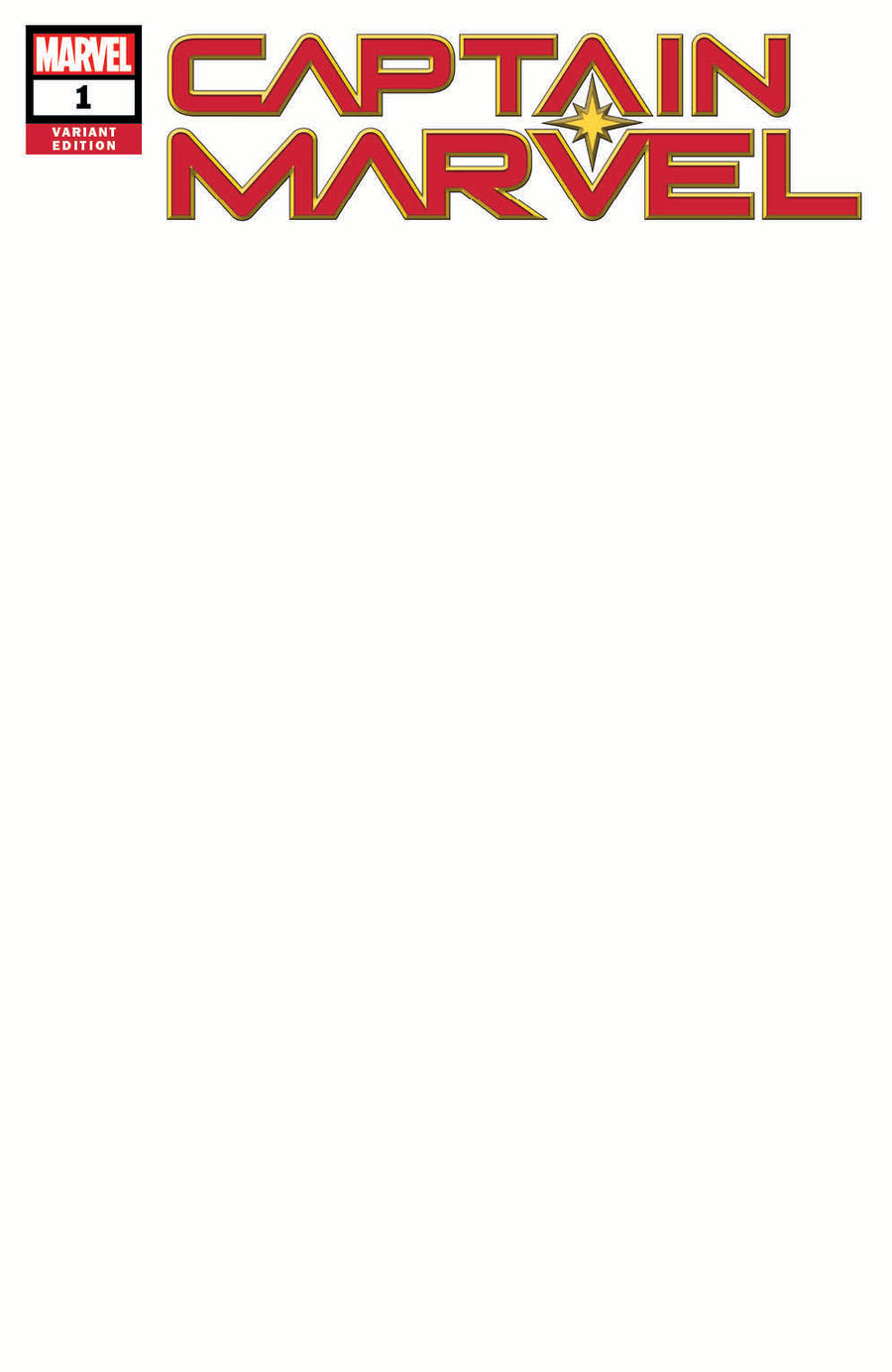 [10 PACK] Captain Marvel #1 Unknown Comic Books Exclusive Blank