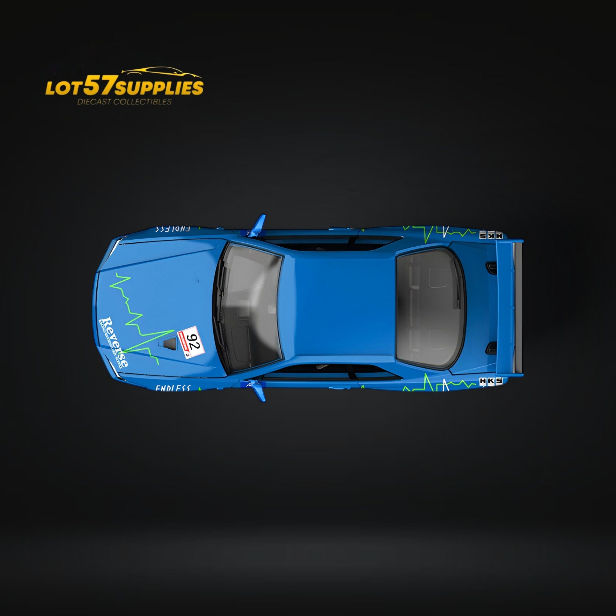 (Pre-Order) Cool Art Skyline R34 Blue #92 Ordinary 1:64