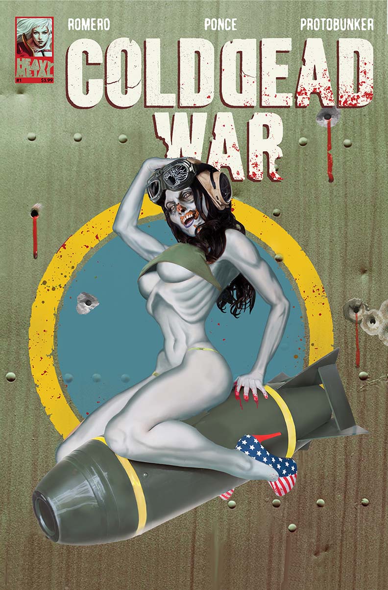 Cold Dead War #1 (Of 4) 2nd Print D•MINT•ID B-17 Bomber Pin-Up GGA Zombie Variant (Mr) (09/08/2021) Heavy Metal