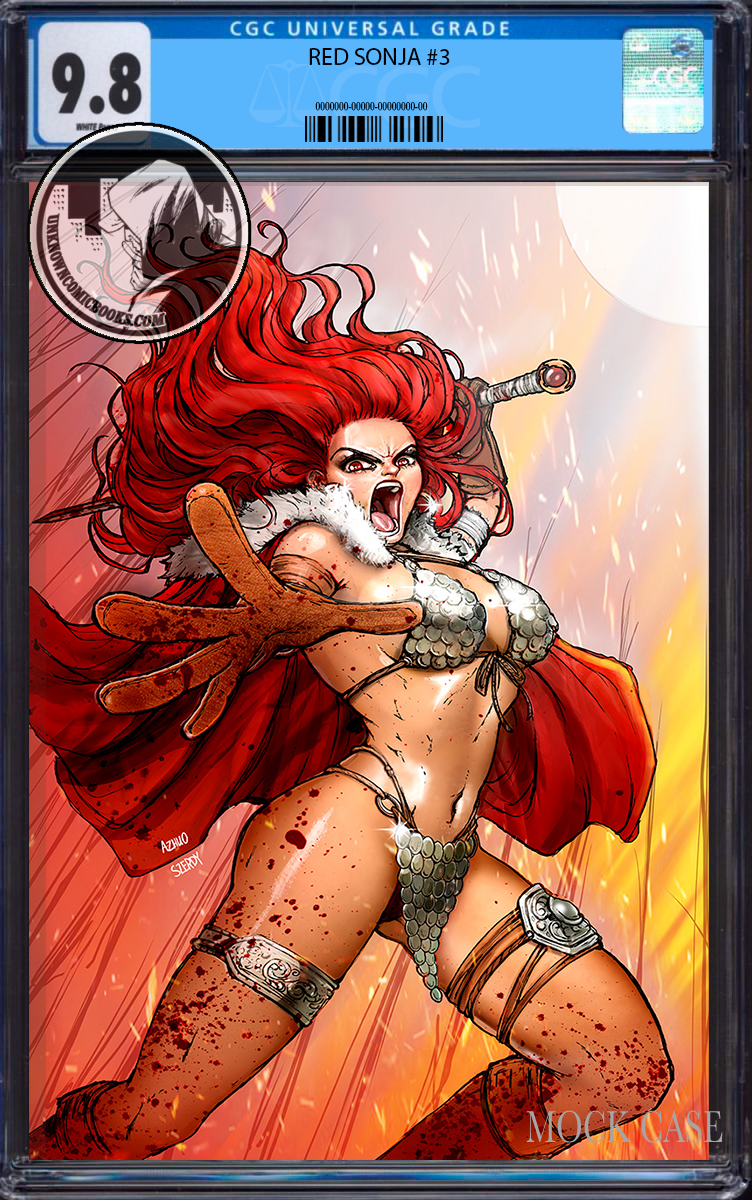 RED SONJA 2023 #3 UNKNOWN COMICS ANNA ZHUO EXCLUSIVE VIRGIN VAR CGC 9.8 BLUE LABEL (05/29/2024)