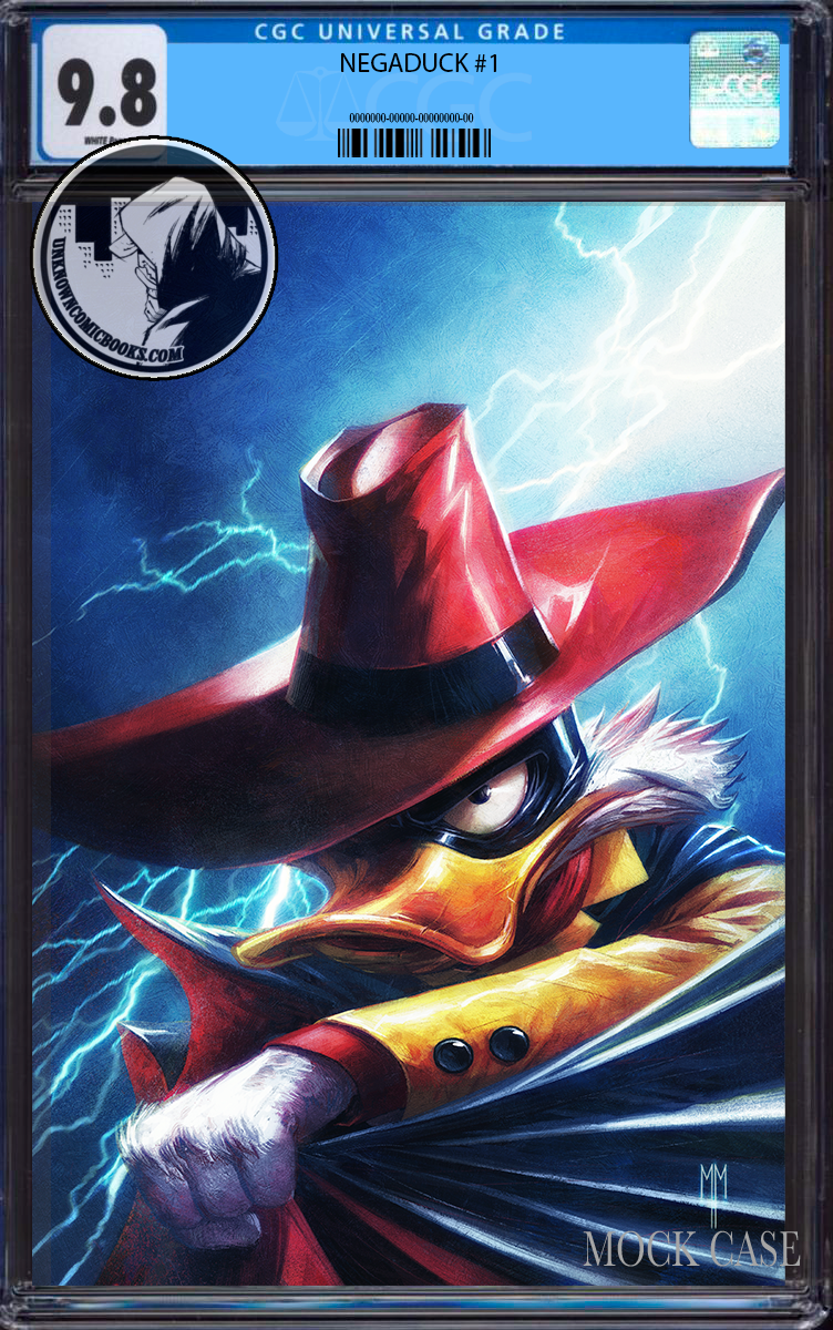 NEGADUCK #1 UNKNOWN COMICS MARCO MASTRAZZO EXCLUSIVE VIRGIN VAR CGC 9.8 BLUE LABEL (05/29/2023)