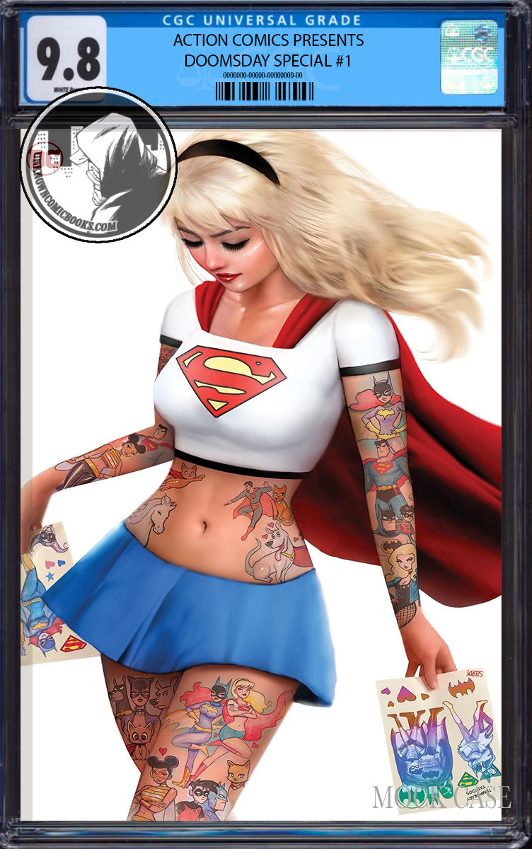 ACTION COMICS PRESENTS DOOMSDAY SPECIAL #1 (ONE SHOT) NATHAN SZERDY (616) EXCLUSIVE TATTOO VIRGIN VAR CGC 9.8 BLUE LABEL (04/24/2024)