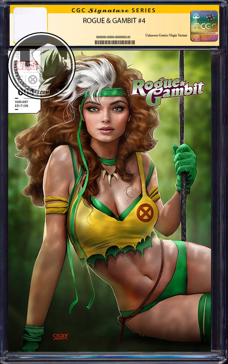 ROGUE & GAMBIT #4 UNKNOWN COMICS NATHAN SZERDY EXCLUSIVE VAR CGC 9.6+ YELLOW LABEL (01/31/2024) (02/28/2024)