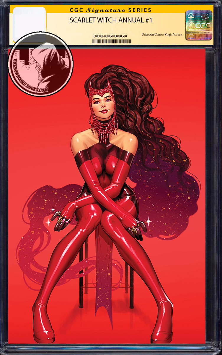[FOIL] SCARLET WITCH ANNUAL #1 UNKNOWN COMICS DAVID NAKAYAMA EXCLUSIVE VIRGIN VAR CGC 9.6+ YELLOW LABEL (03/27/2024)