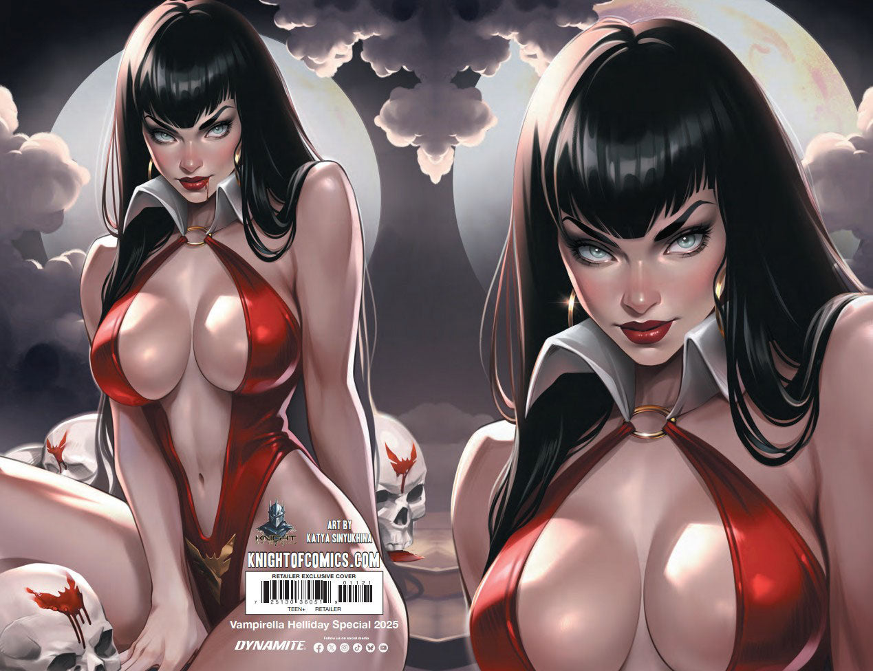VAMPIRELLA HELLIDAY SPECIAL 2025 - KATYA SINYUKHINA WRAPAROUND COVER A FANEXPO NEW ORLEANS EXCLUSIVE - Preorder