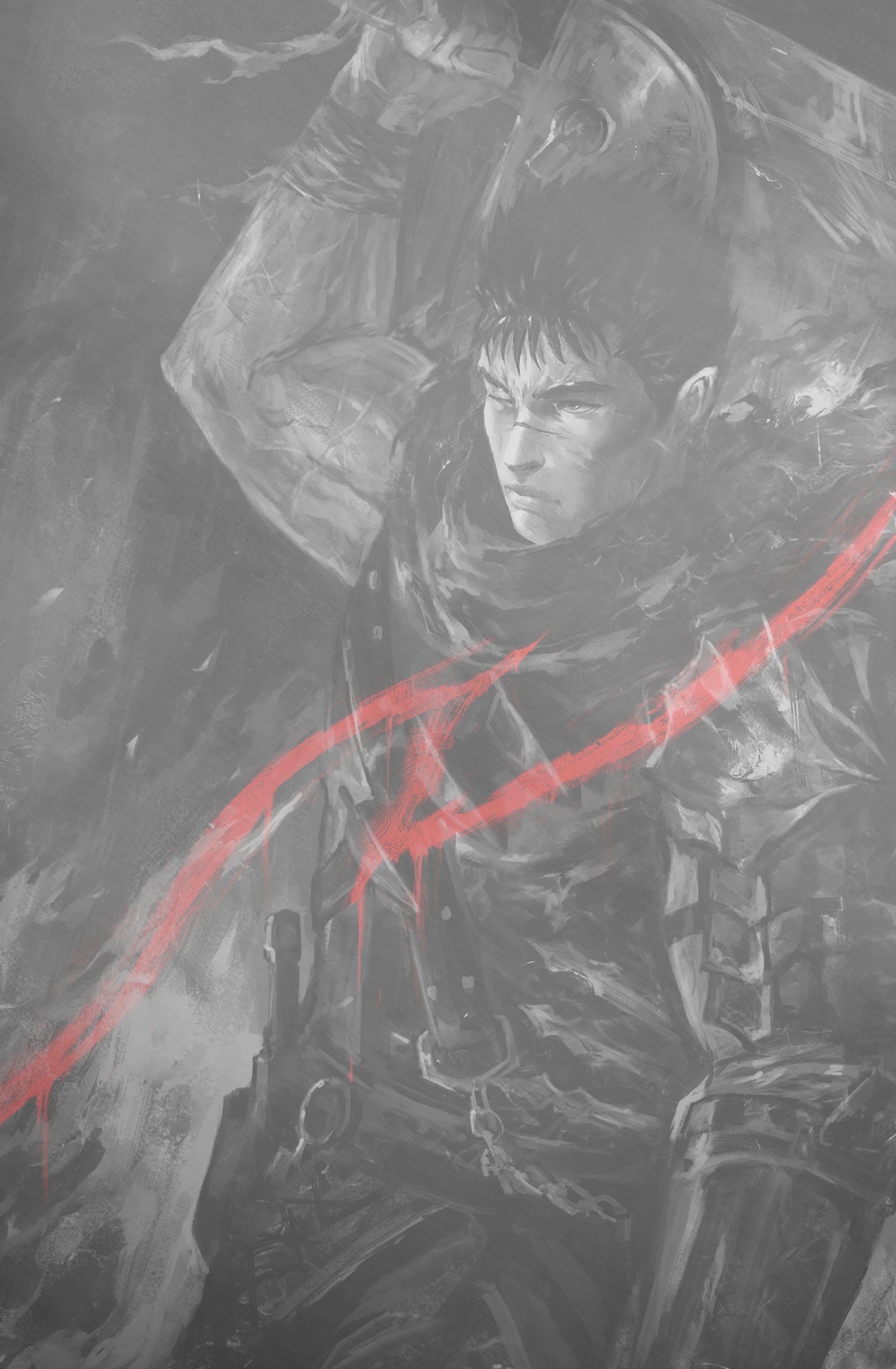 TRIBUTE KENTARO MIURA CREATOR OF BERSERK - SHIMHAQ COVER B WHITE METAL LTD 10 FANEXPO NEW ORLEANS EXCLUSIVE