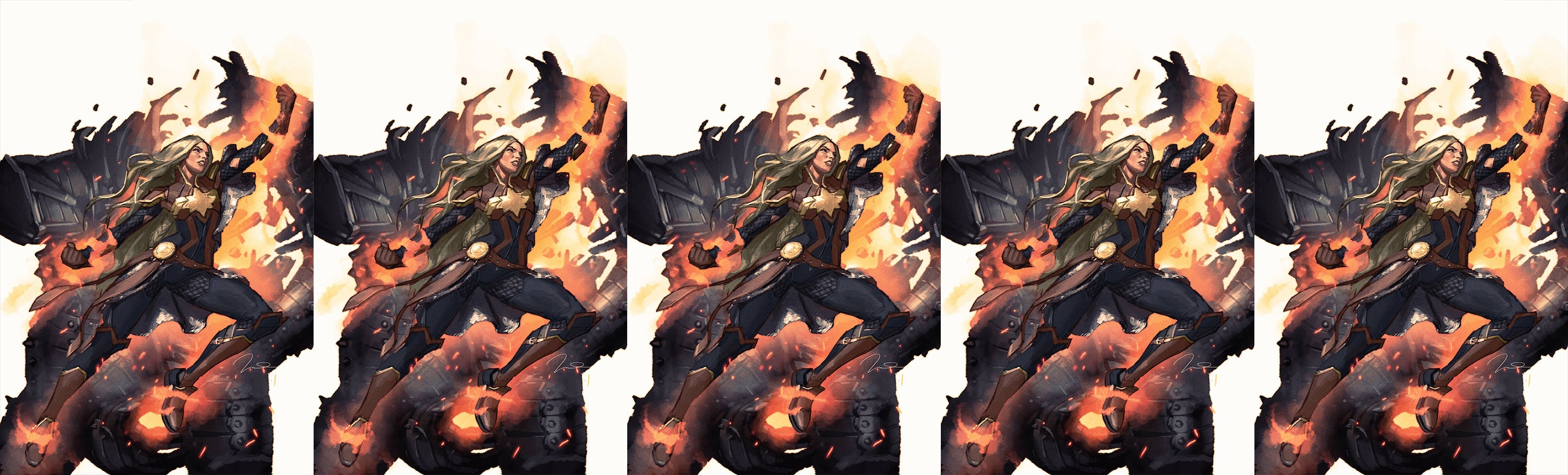 CAPTAIN MARVEL #4 B Gerald Parel ASGARDIAN Variant (04/10/2019) MARVEL