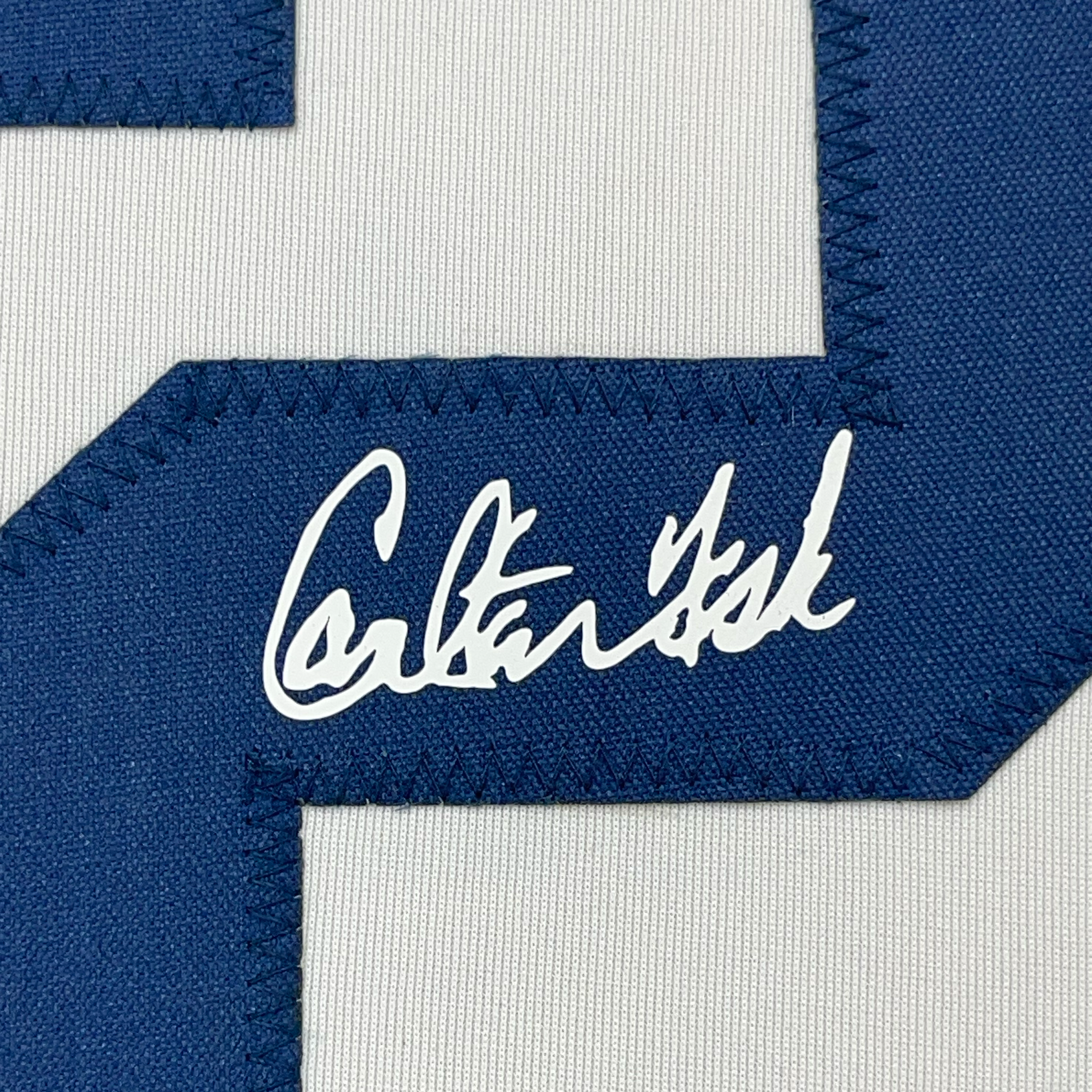 Framed Facsimile Autographed Carlton Fisk 35x39 Chicago White Retro Reprint Laser Auto Baseball Jersey
