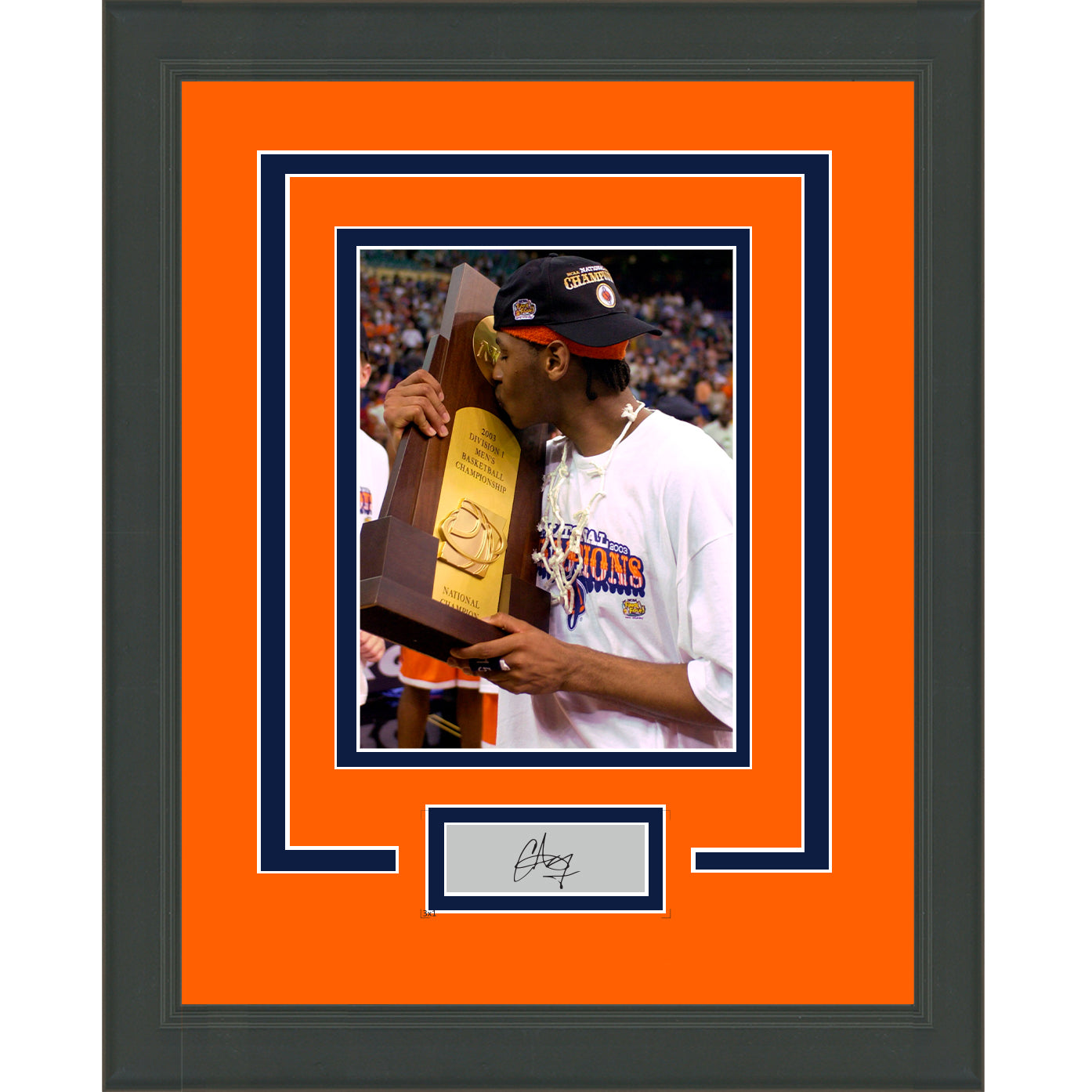 Framed Carmelo Anthony Facsimile Laser Engraved Signature Auto Syracuse Orange  11x14 Basketball Photo