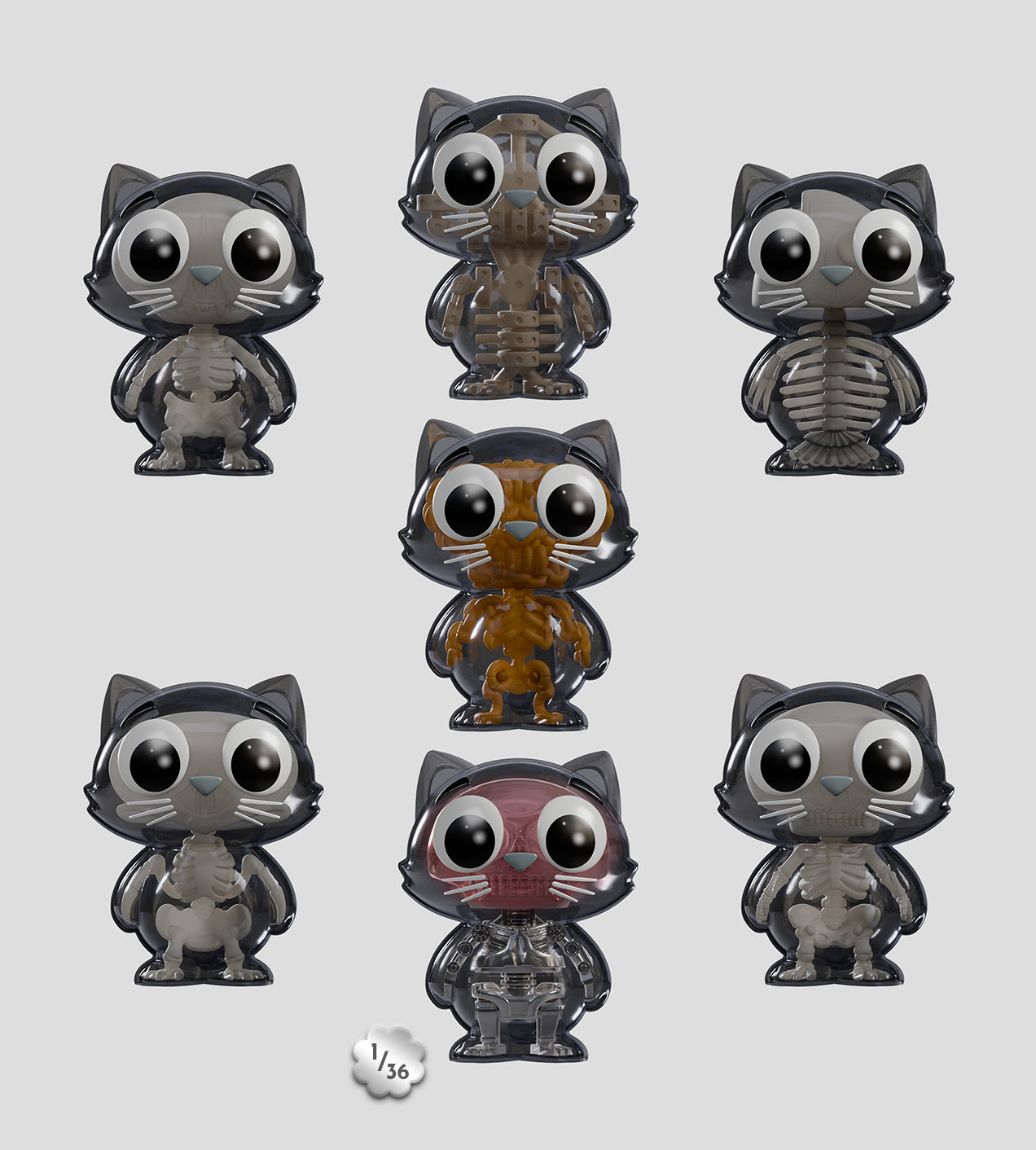 Catscans (Bare Bones) Blind Box (1 Blind Box)