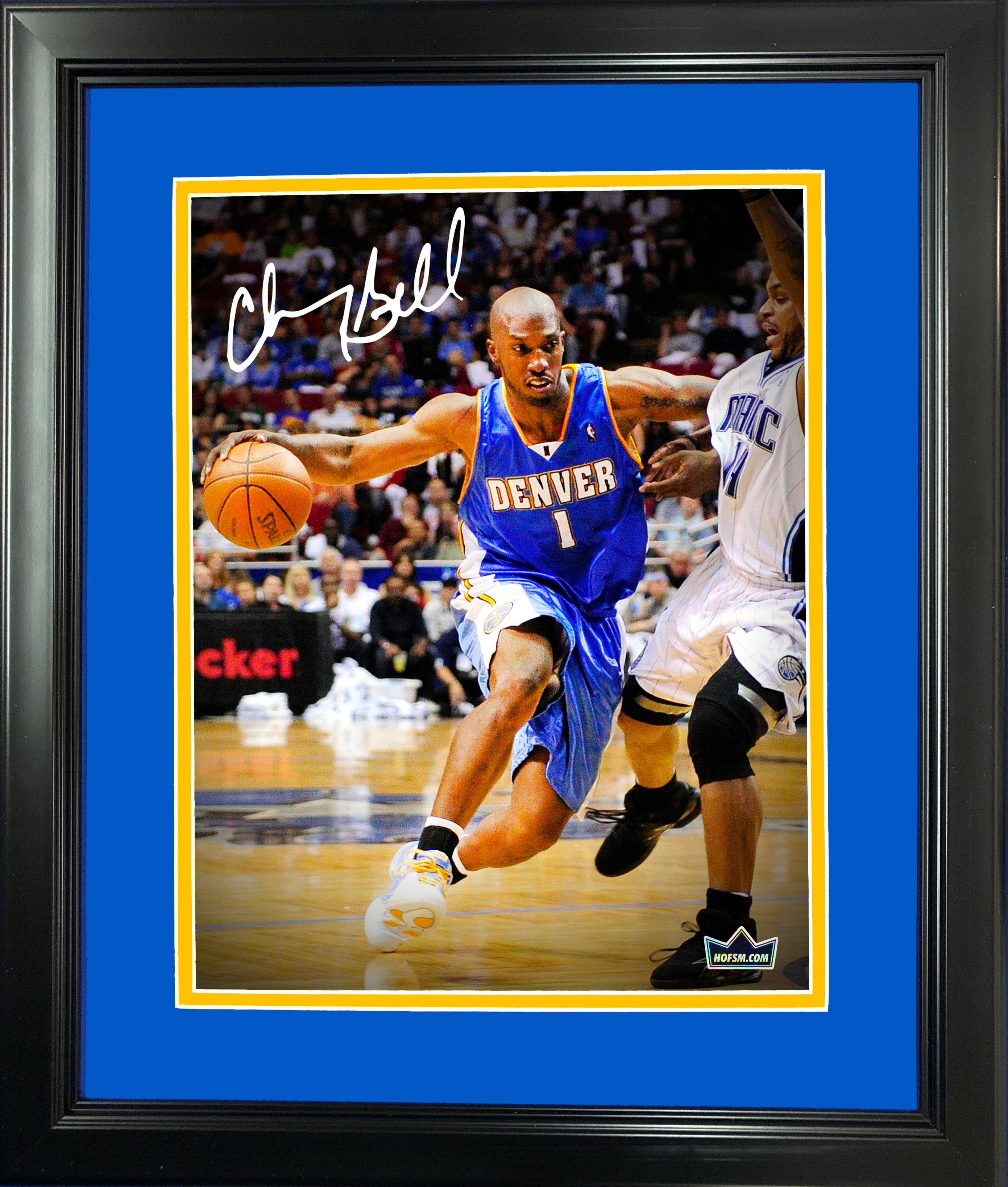 Framed Chauncey Billups Denver Nuggets Facsimile Laser Engraved Signature Auto 11"x14" Basketball Photo HOFSM Holo