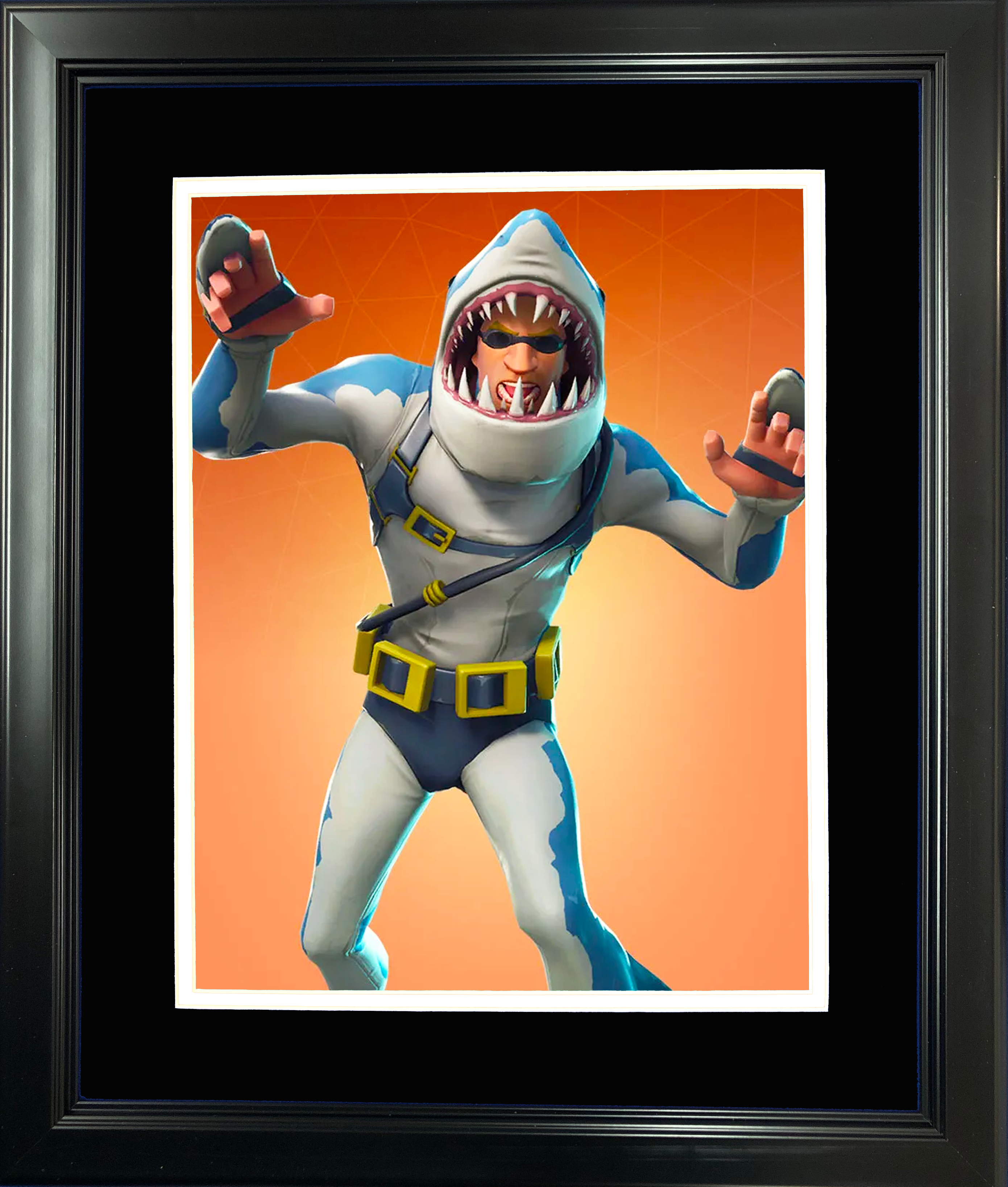 Framed Chomp Sr. Legendary Fortnite Skin 11"x14" Video Game Photo