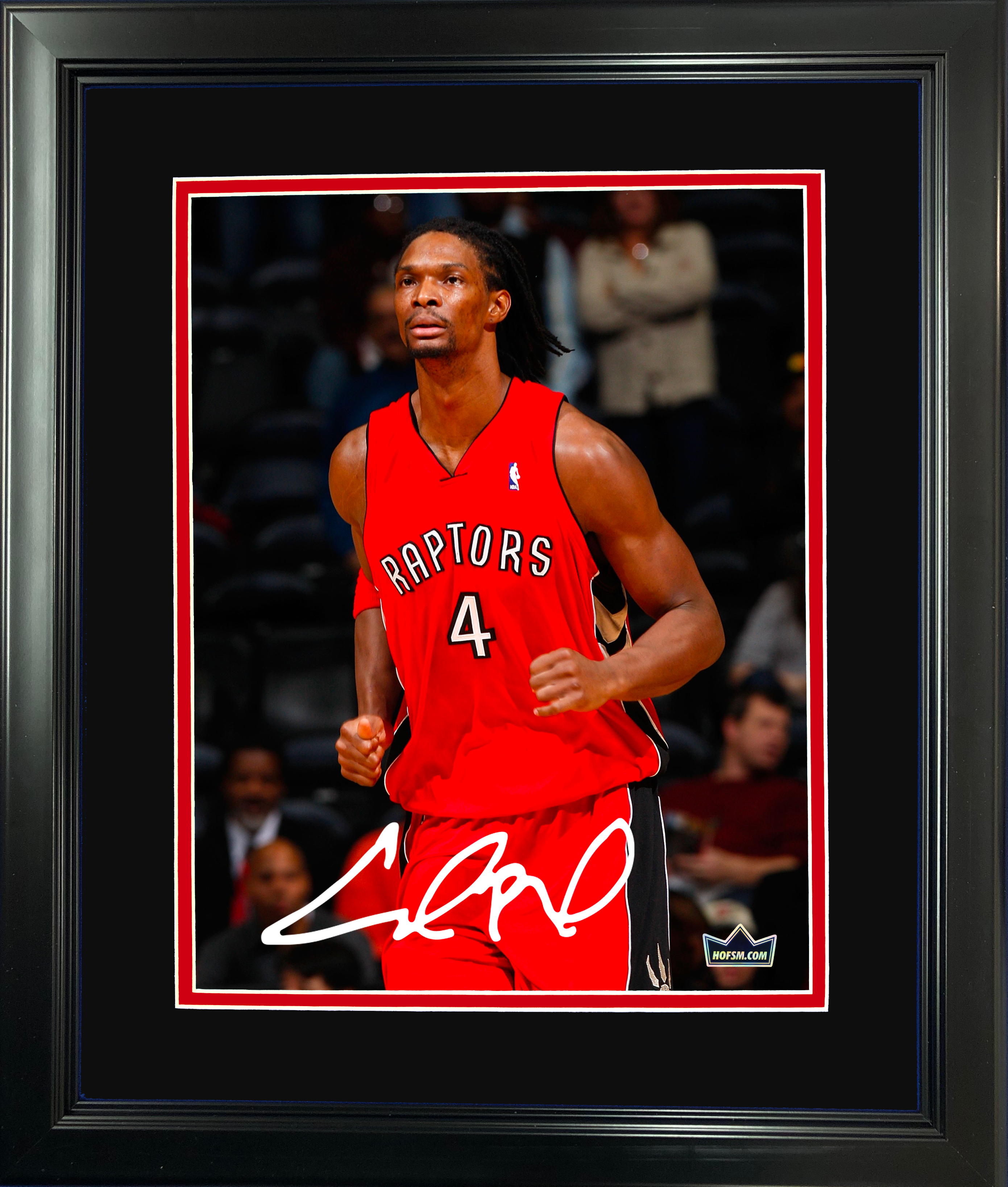 Framed Chris Bosh Toronto Raptors Facsimile Laser Engraved Signature Auto 11"x14" Basketball Photo HOFSM Holo