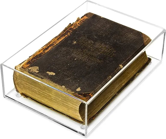 Acrylic Slide Back Book Display Cases