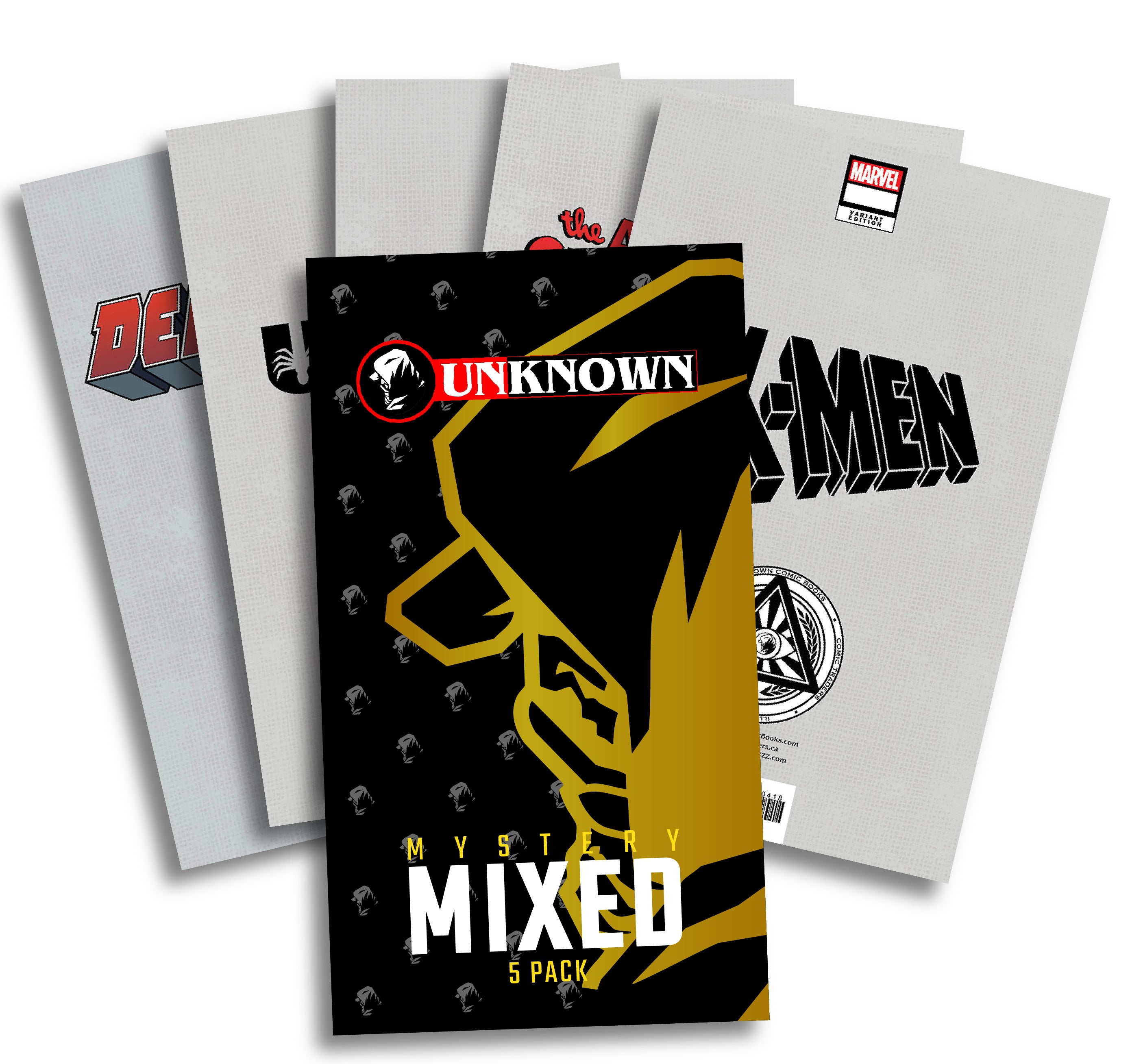 [5 PACK] UNKNOWN COMICS HERO PACK MYSTERY NB&B