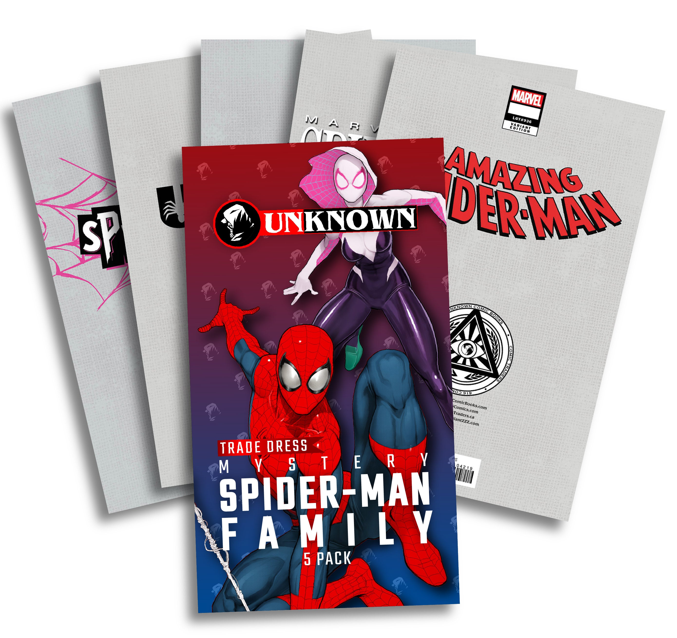 [5 PACK] SPIDER-MAN FAMILY PACK MYSTERY NB&B