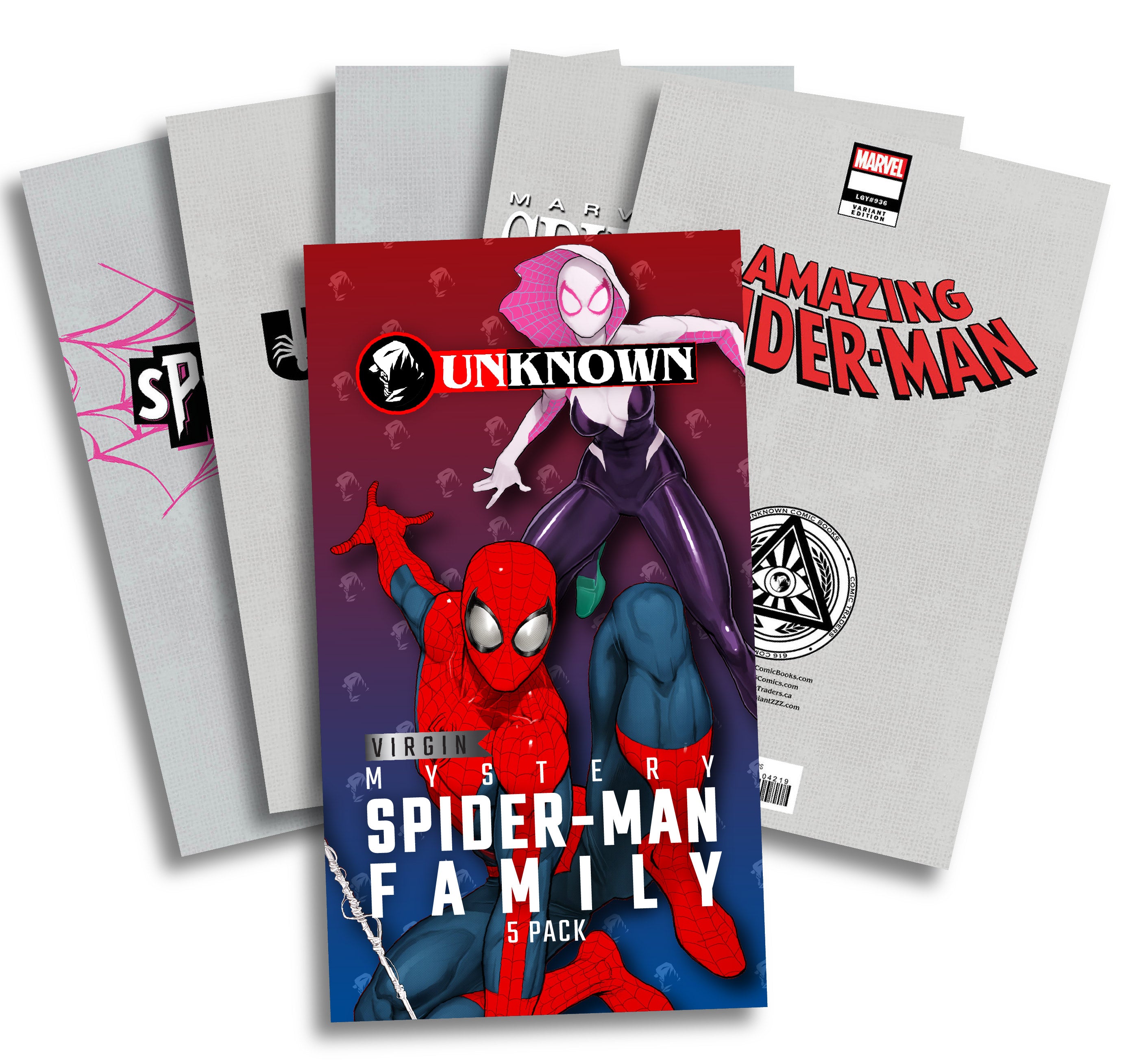 [5 PACK] SPIDER-MAN FAMILY PACK MYSTERY NB&B