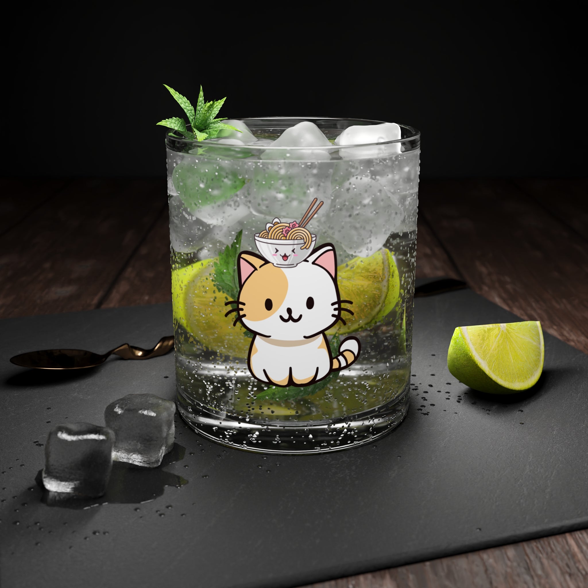 Kawaii Cat Foodie Mug Set (2 Pcs)