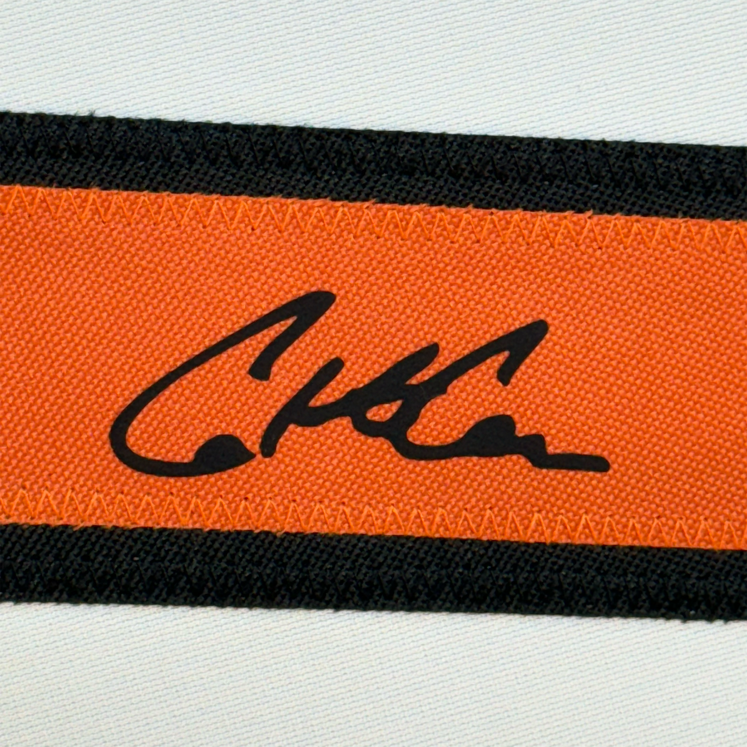 Framed Facsimile Autographed Colton Cowser 35x39 Baltimore White Reprint Laser Auto Baseball Jersey