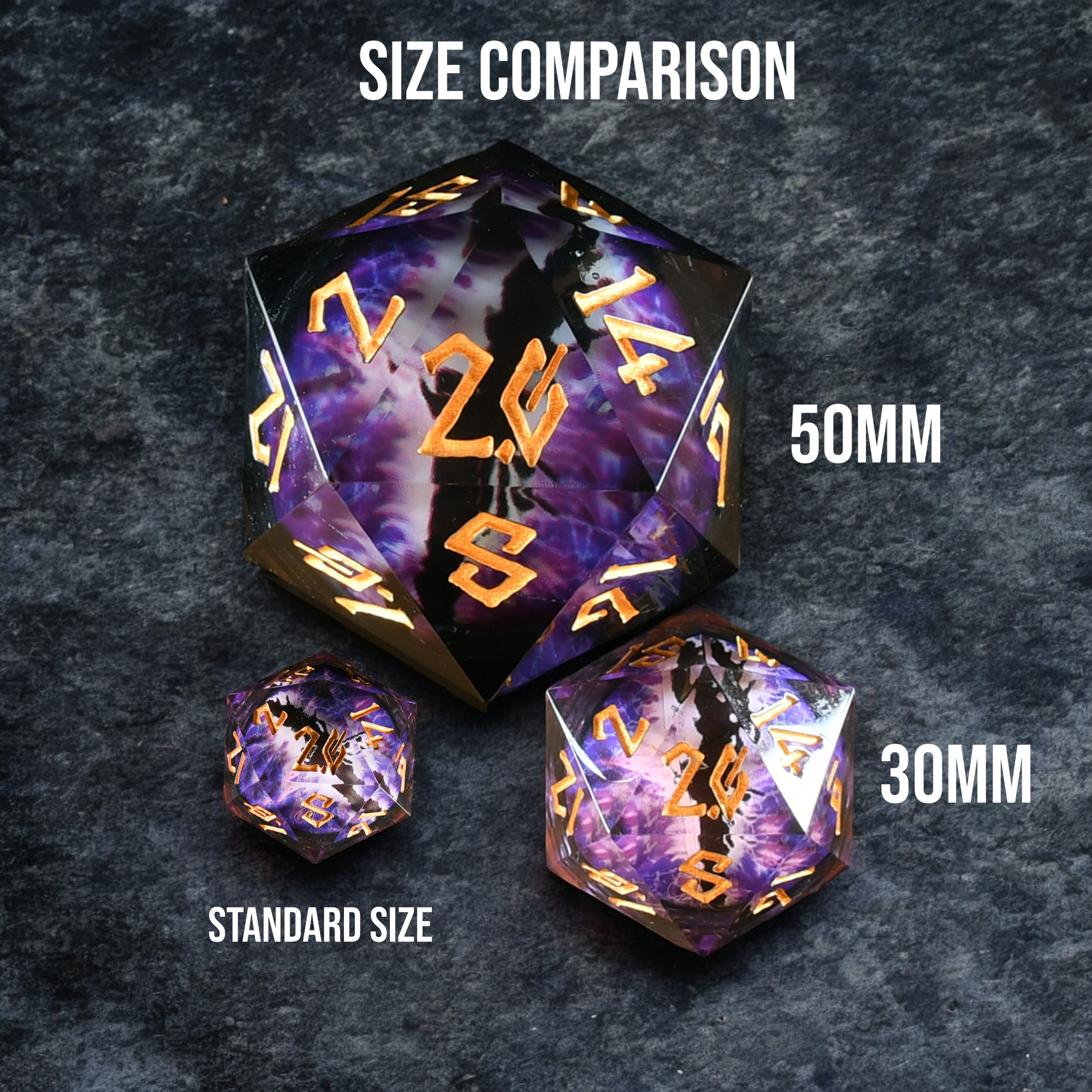 The Omnipotent Liquid Core (Purple/Silver) 30mm D20