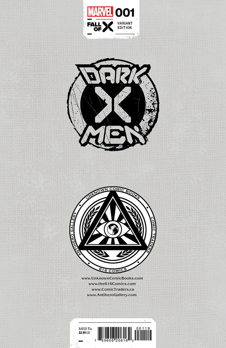 DARK X-MEN #1 [FALL] UNKNOWN COMICS EJIKURE EXCLUSIVE VIRGIN VAR (08/16/2023)