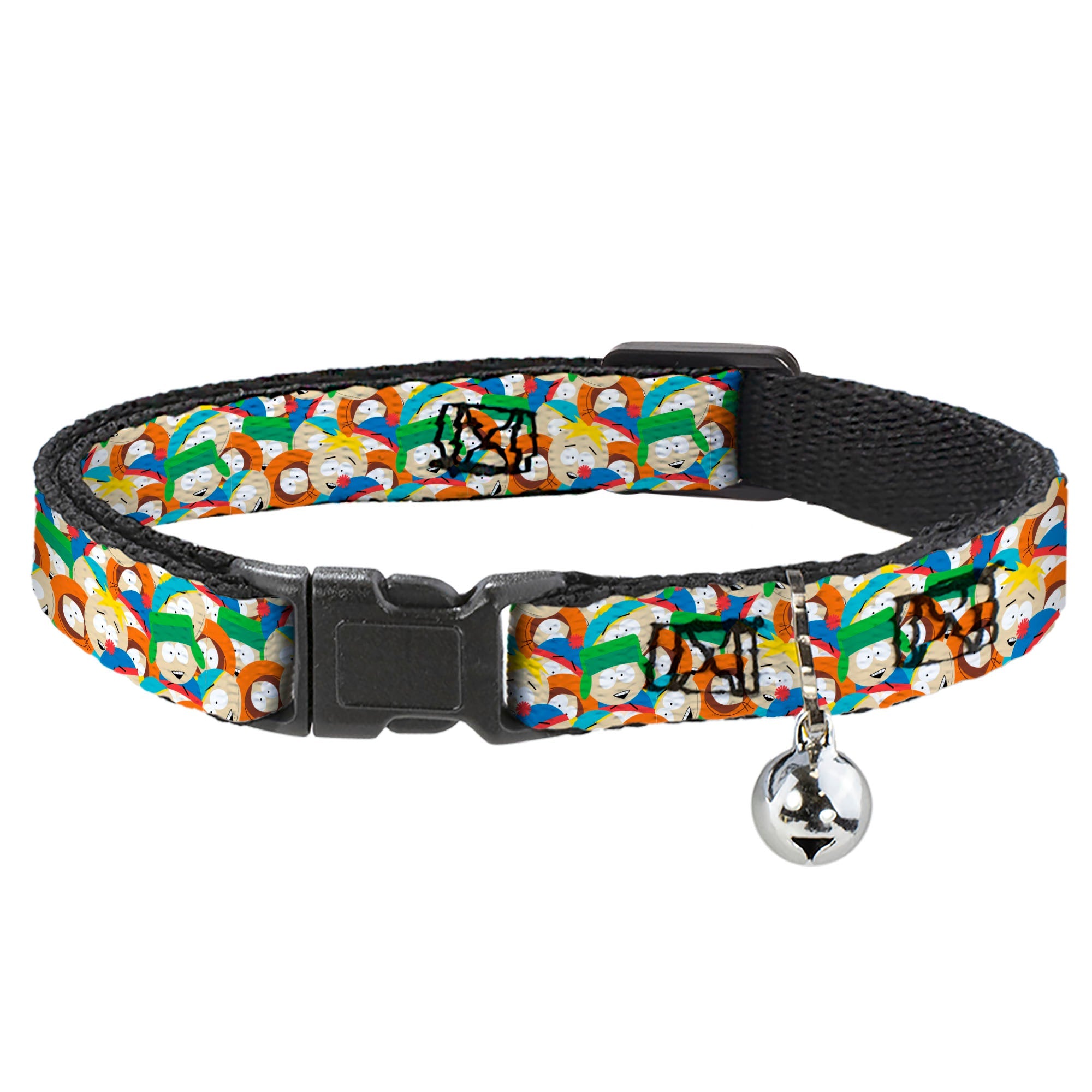 Breakaway Cat Collar with Bell - South Park Boys Expressions Stacked