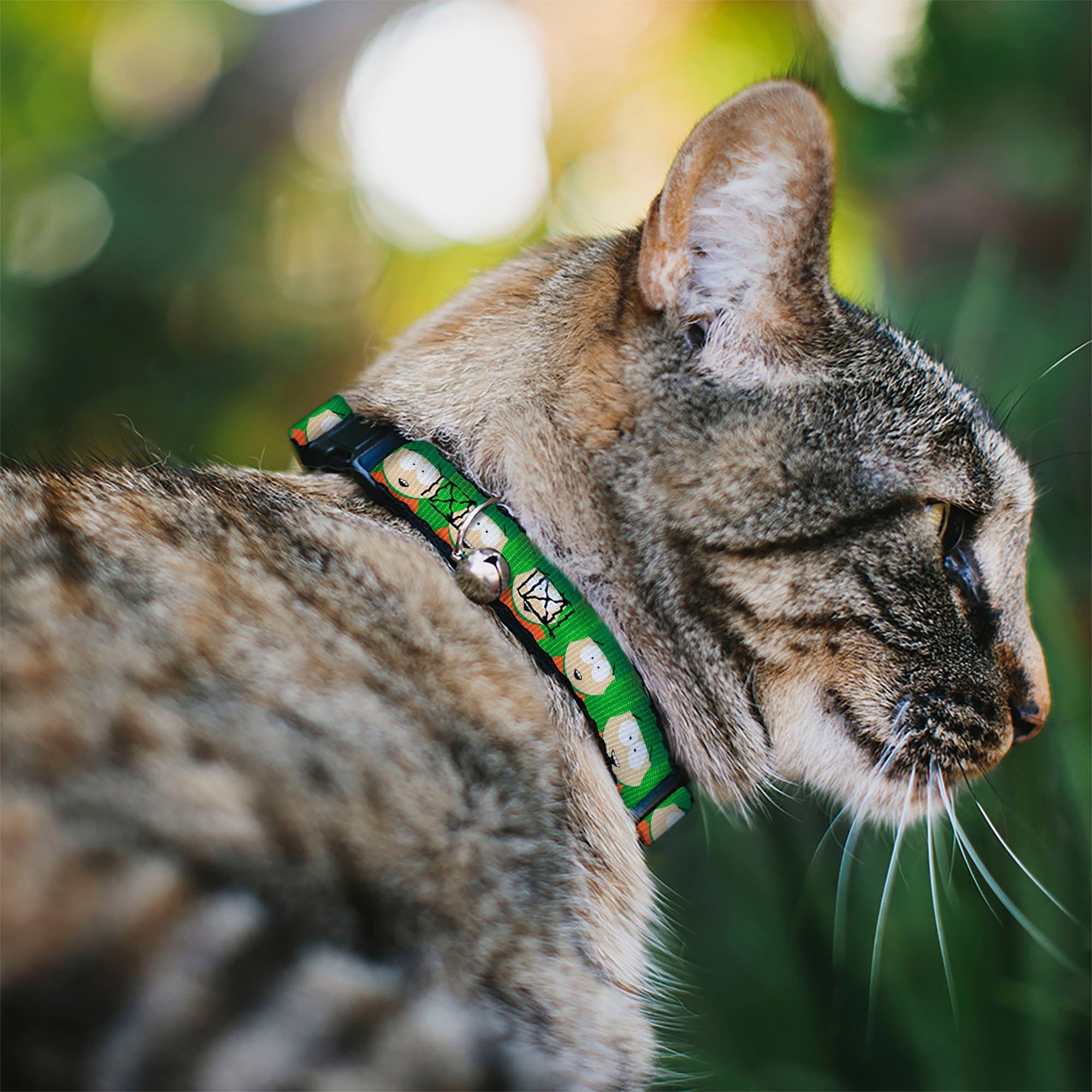 Breakaway Cat Collar with Bell - South Park Kyle Expressions Greens