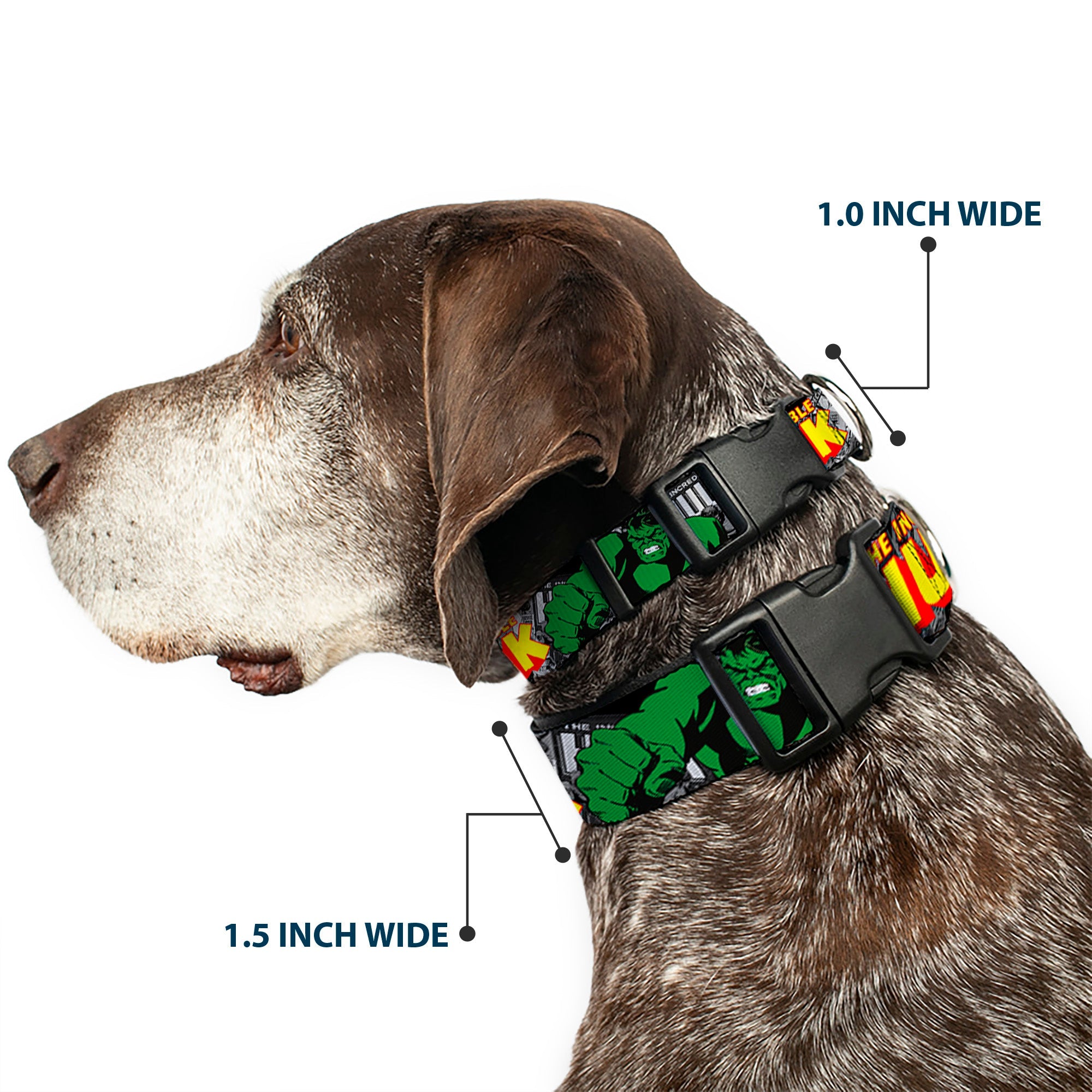 Plastic Clip Collar - THE INCREDIBLE HULK Action Poses/Stacked Comics