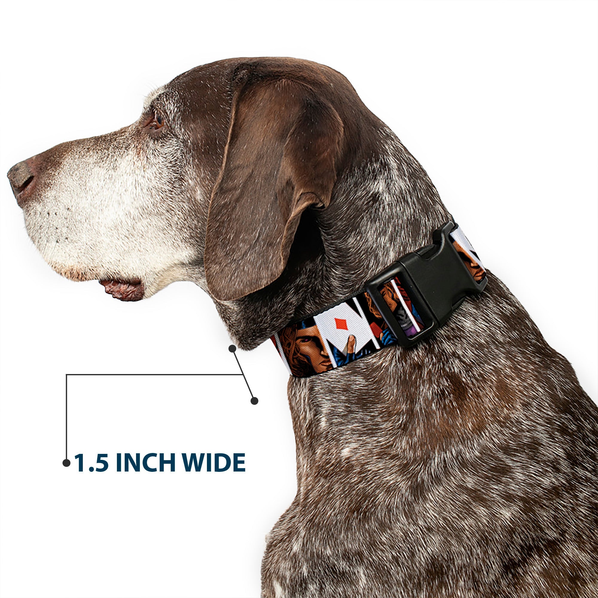 Plastic Clip Collar - X-Men Gambit Cards 4-Pose Blocks